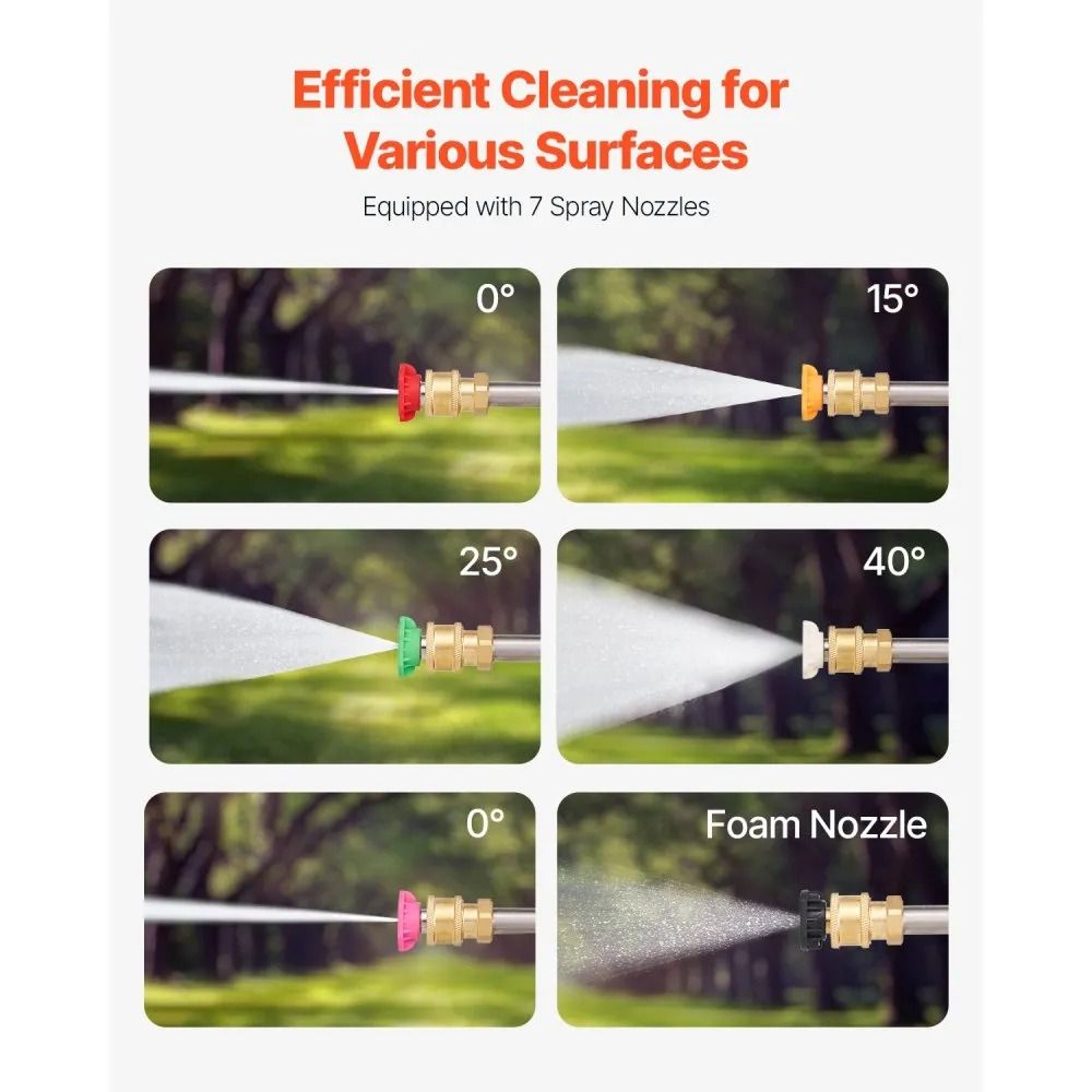Telescopic Pressure Washer Wand With Brush Head  Gutter Cleaner 6