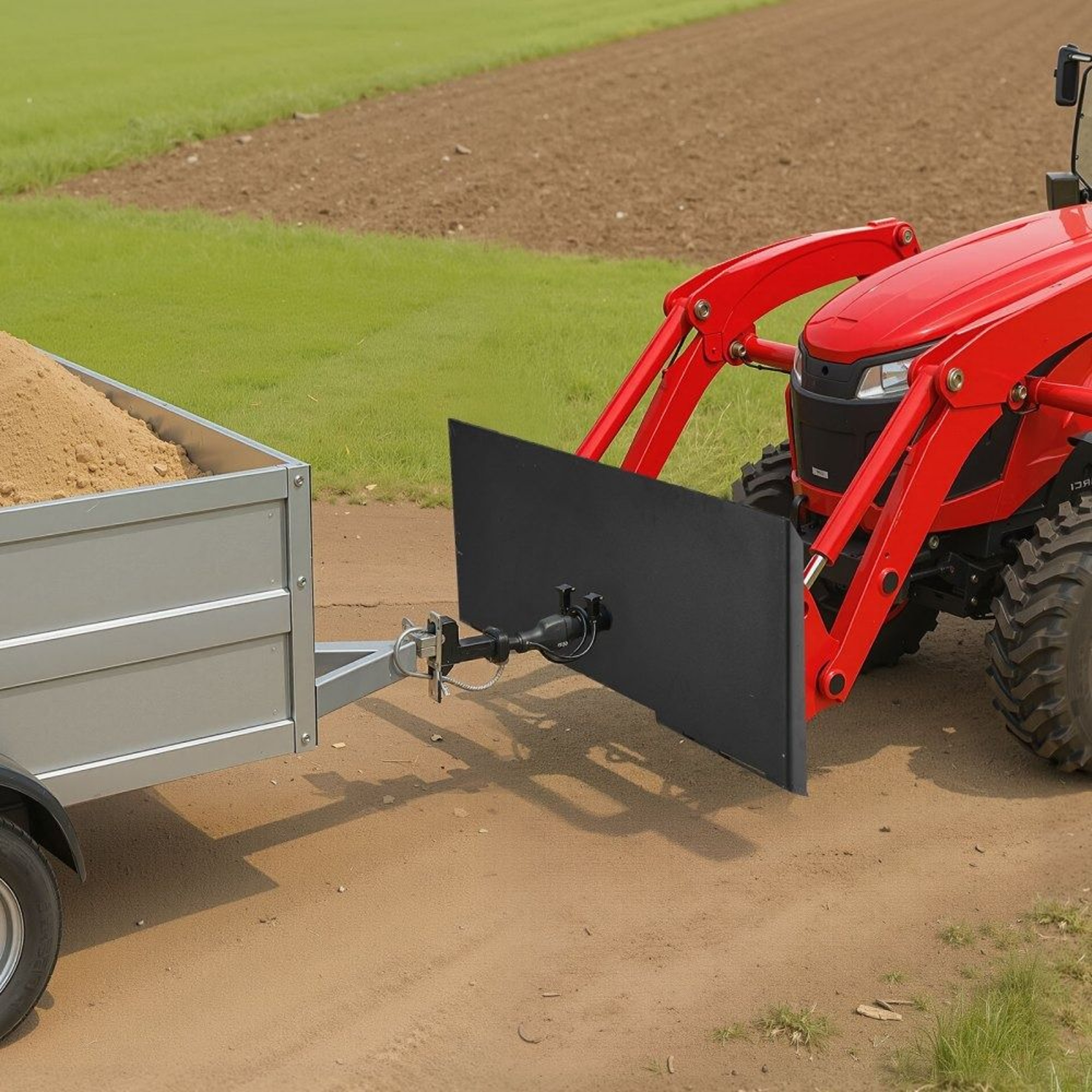 Heavy Duty Skid Steer Mount Plate Universal Quick Attach 6