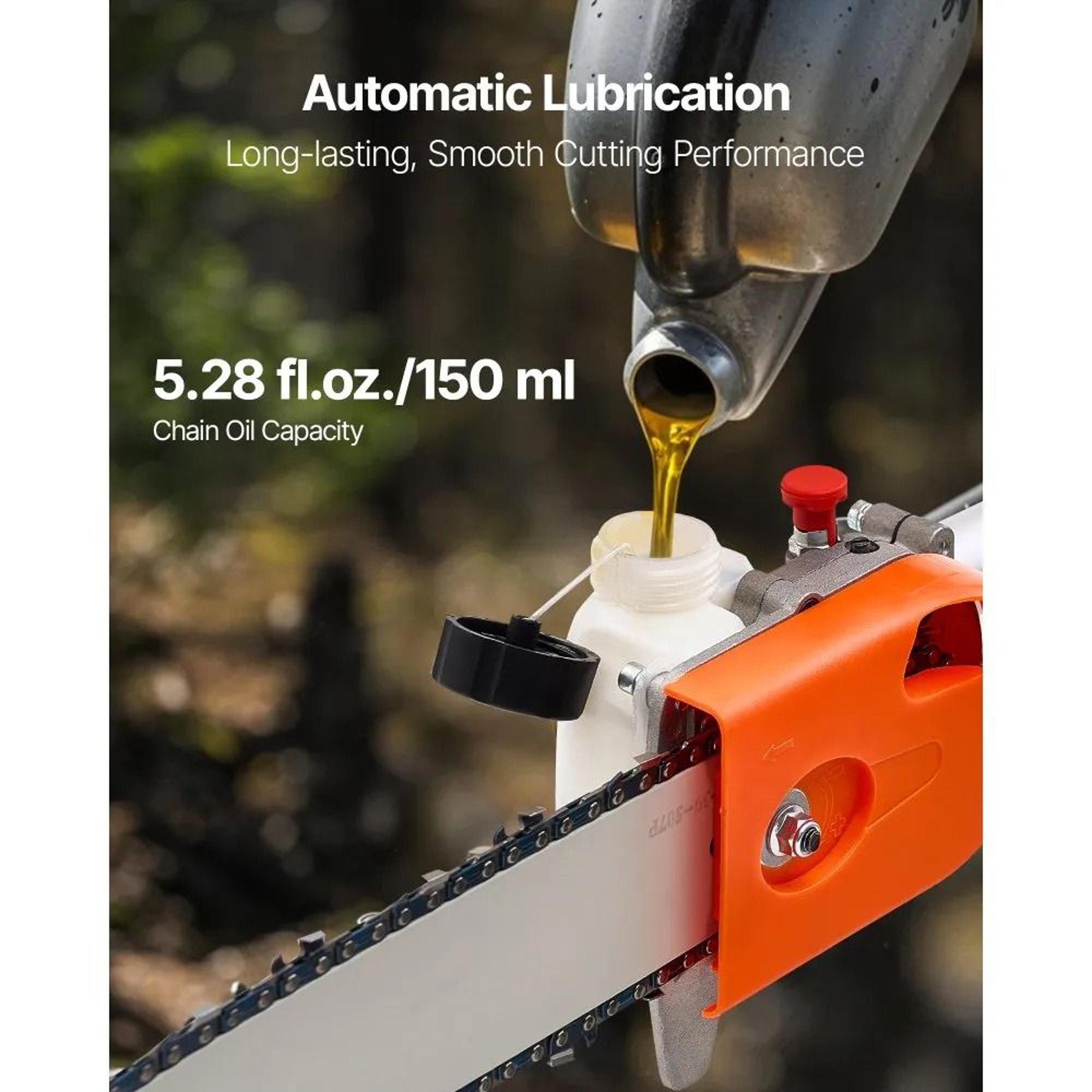 Premium 43CC Gas Pole Saw With Rotatable Head Powerful Extendable Tree Trimmer 1