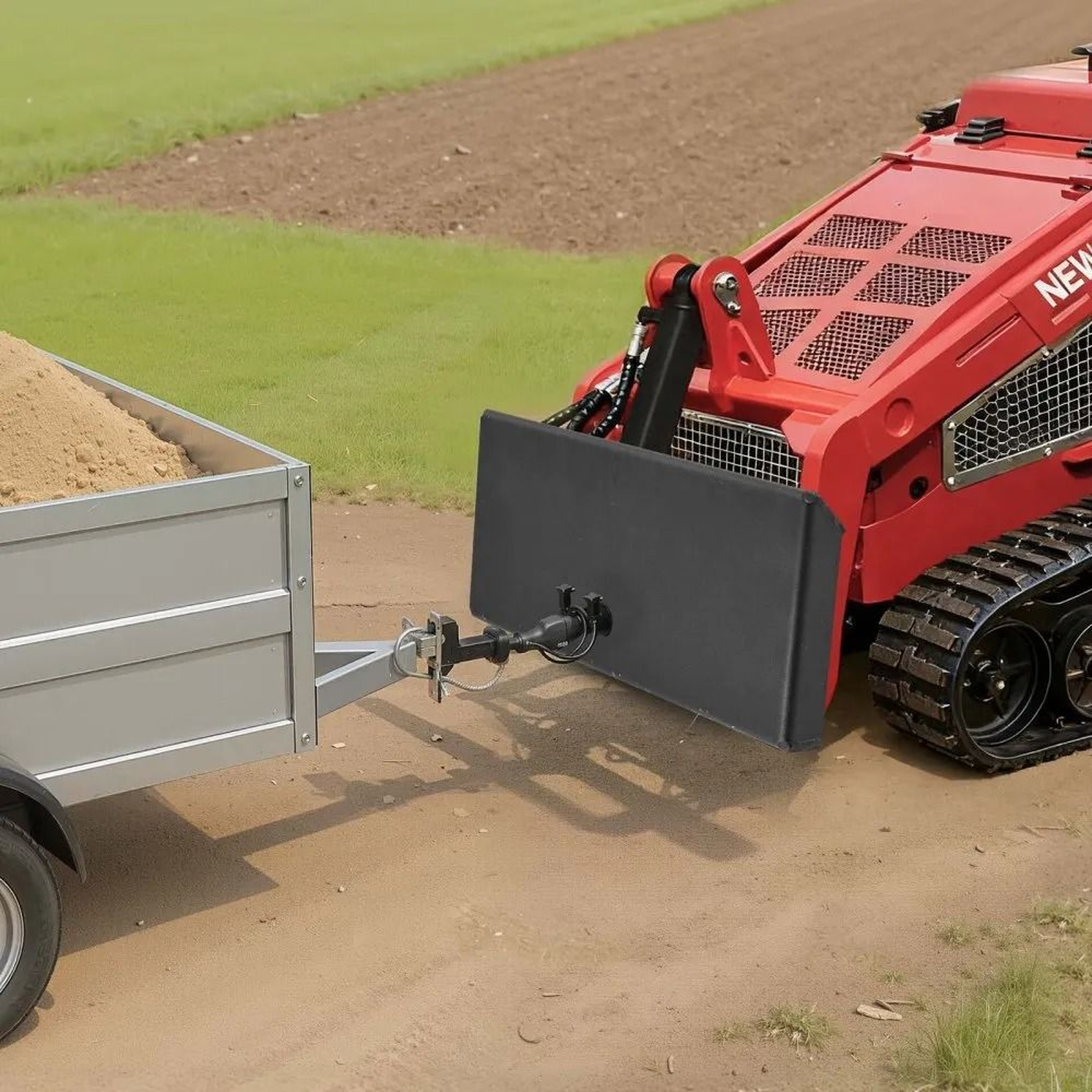 HeavyDuty Skid Steer Mount Plate With Universal Quick Attach 1500lbs Capacity 6