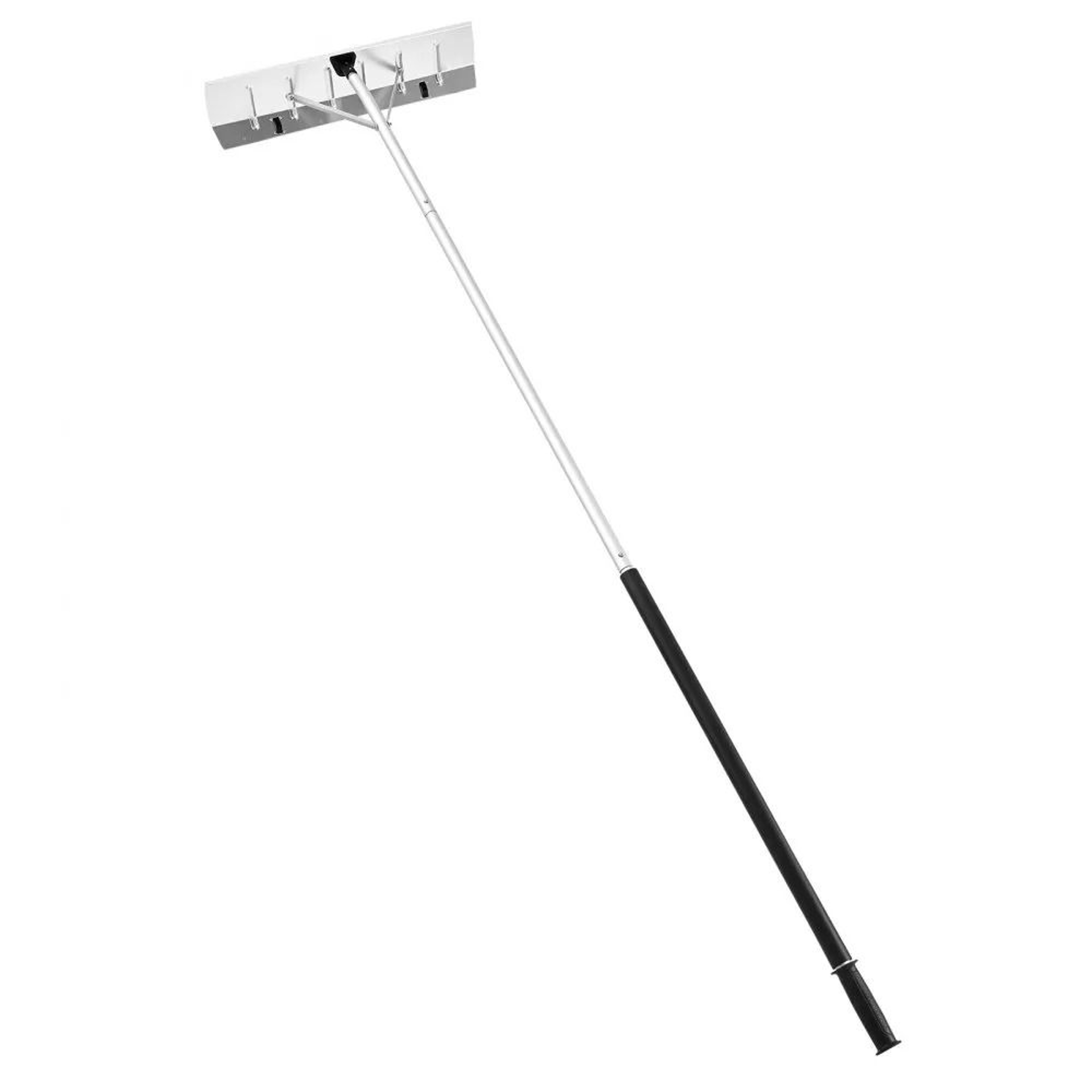 Premium Telescoping Snow Roof Rake With Wheels Adjustable Aluminum Blade 7