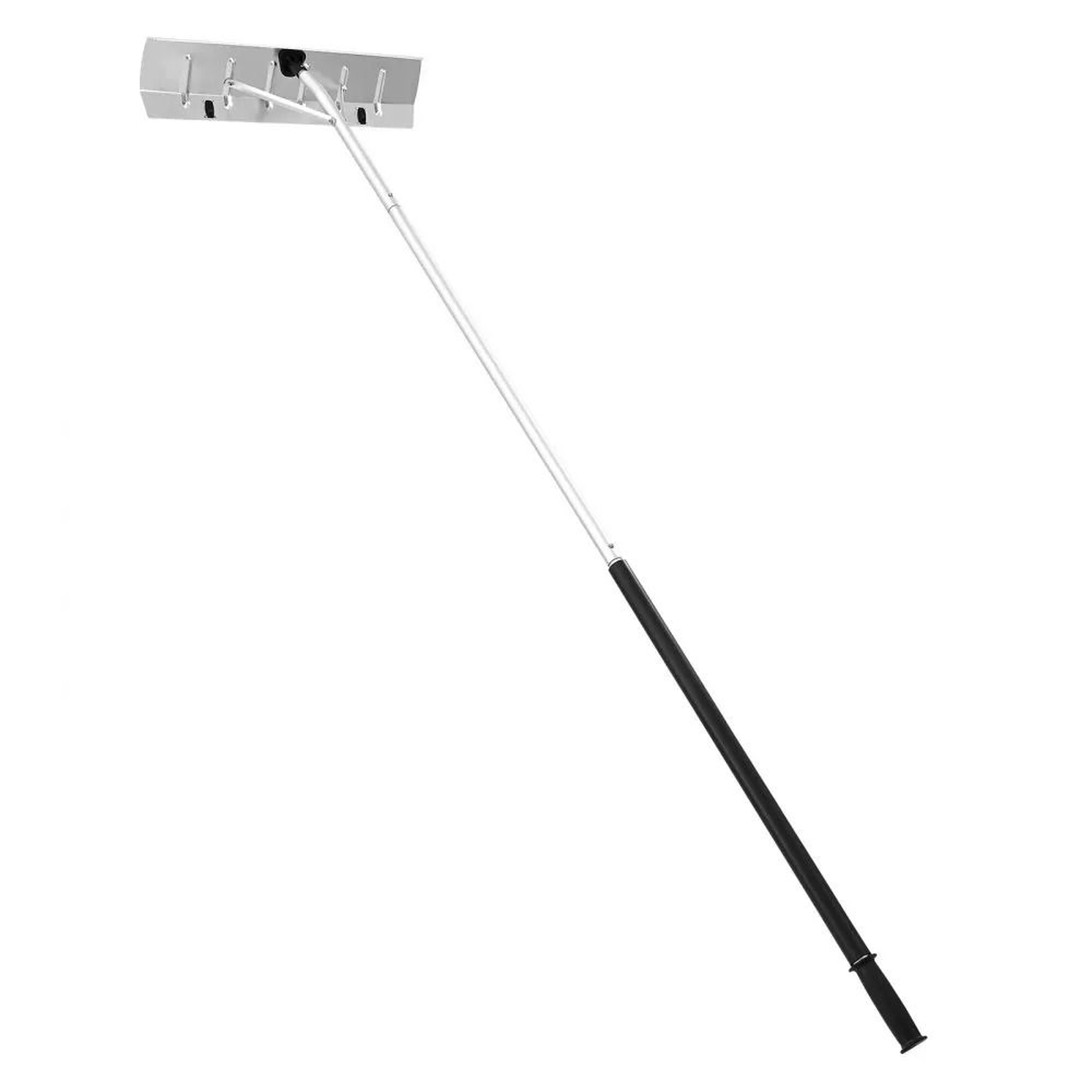 Premium Telescoping Snow Roof Rake With Wheels Adjustable Aluminum Blade 10