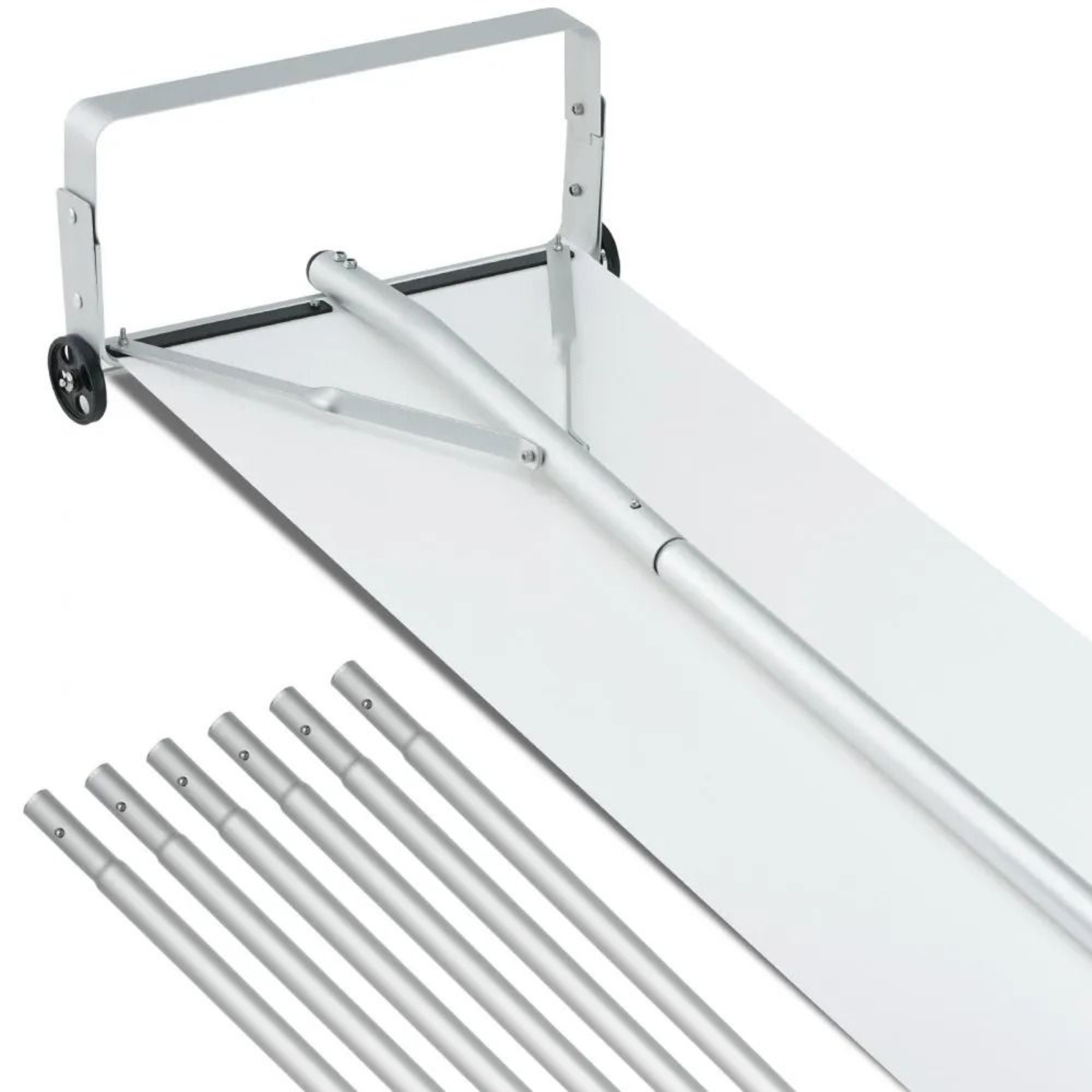 Extendable Snow Roof Rake  Aluminum Roof Snow Removal Tool 30ft Reach 0