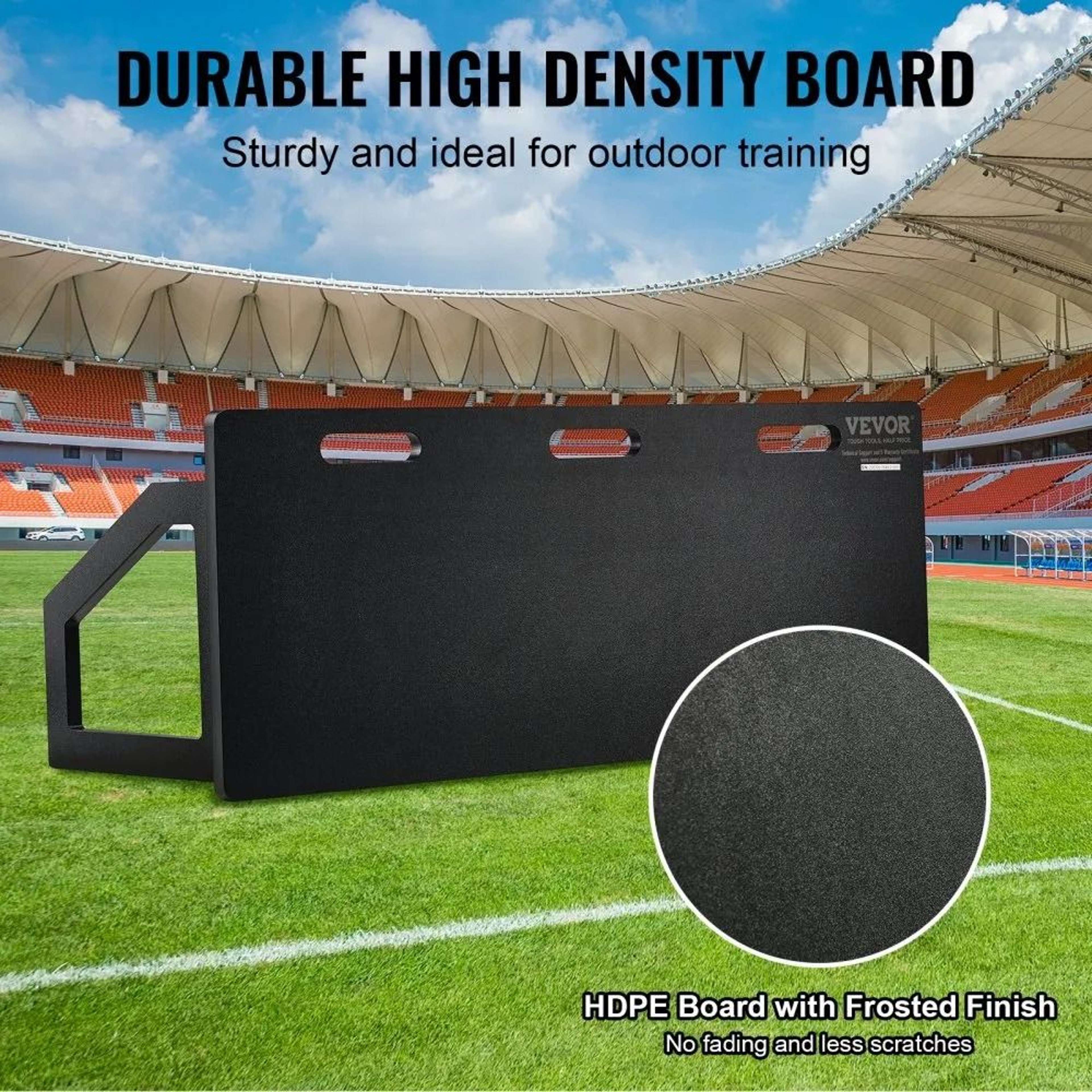 Portable Soccer Rebounder Board With DualAngle Training For Passing  Shooting Practice 4