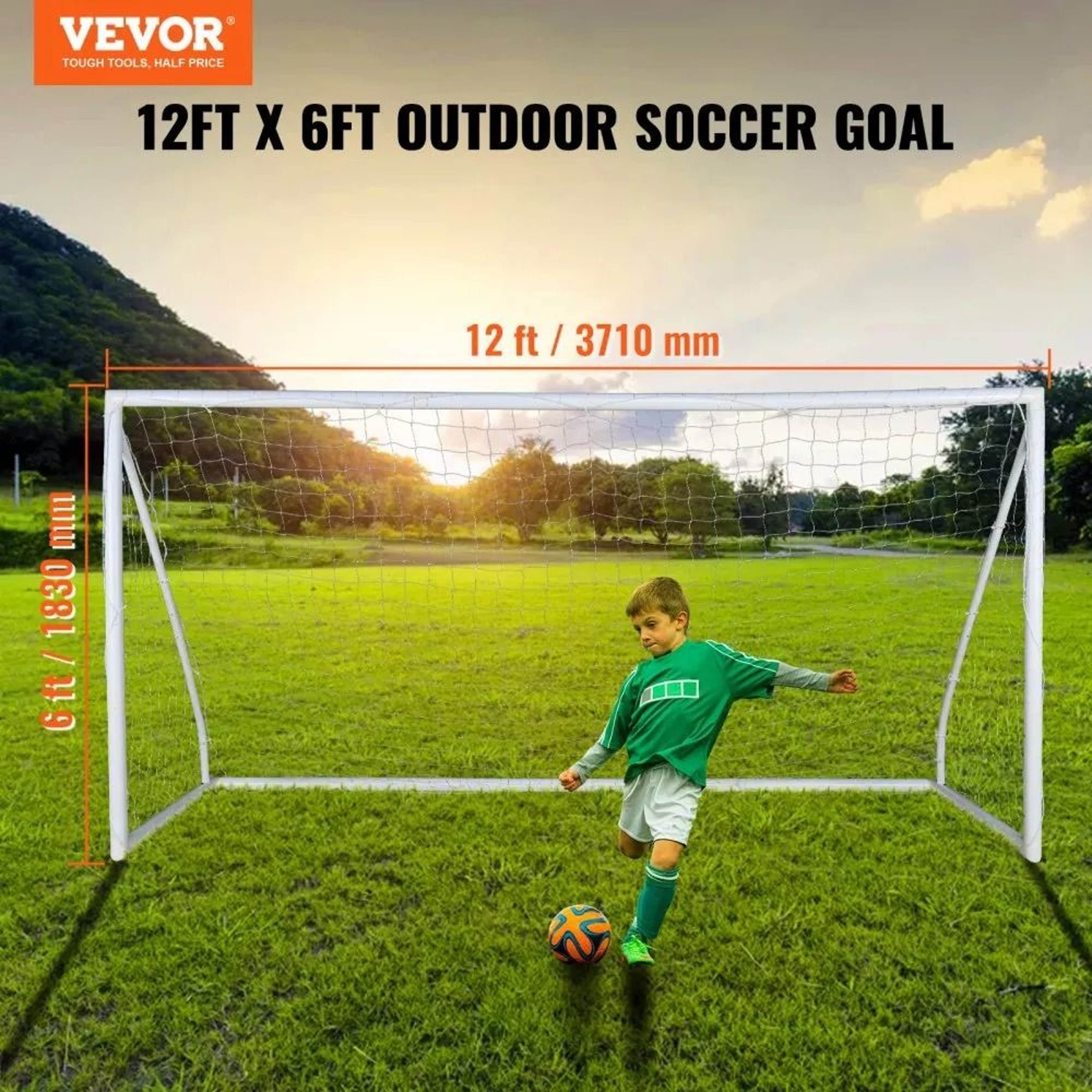 Portable Soccer Goal With Carry Bag For Backyard Training  Outdoor Practice 5
