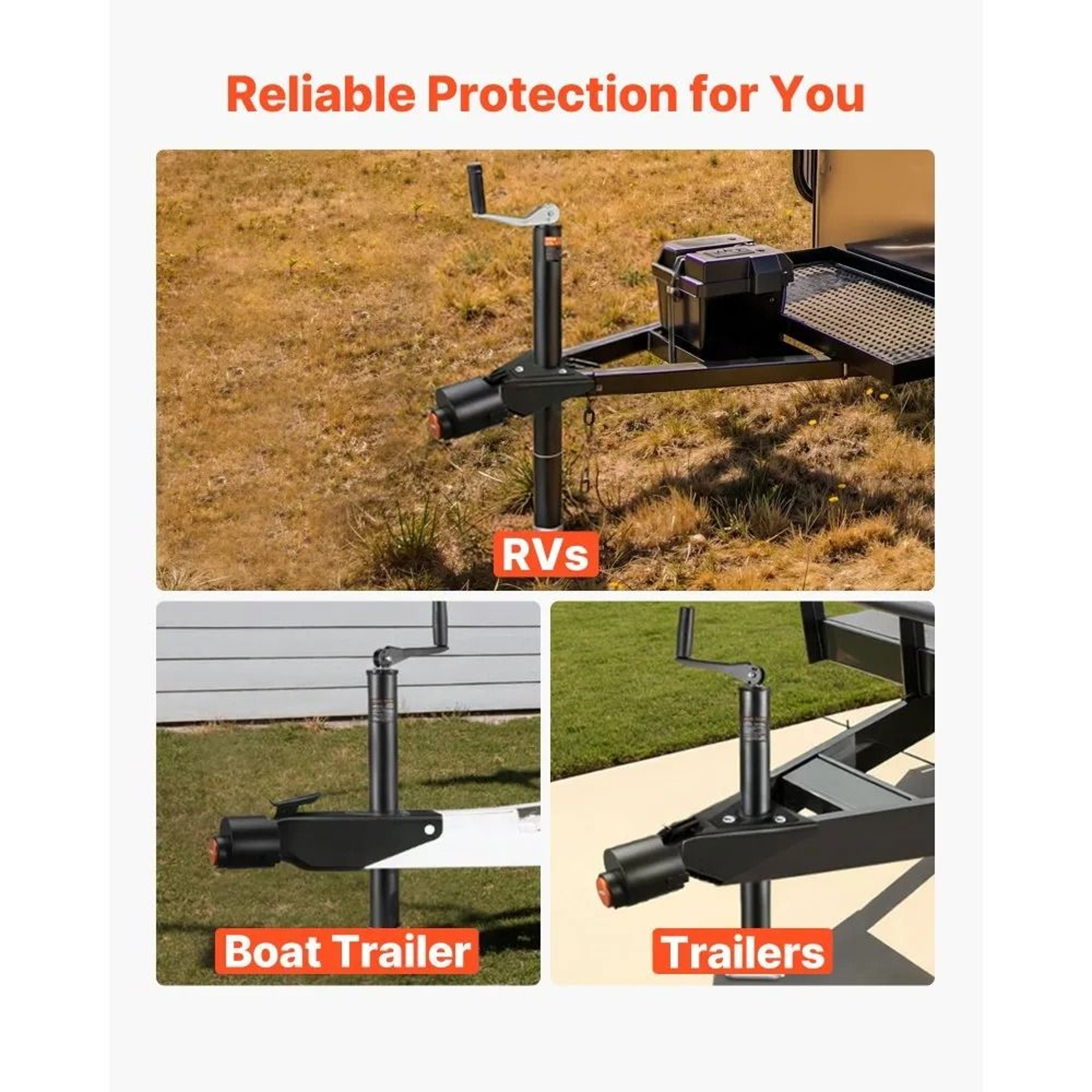Heavy Duty Trailer Coupler Lock For Hitch Couplers With 3 Keys 2