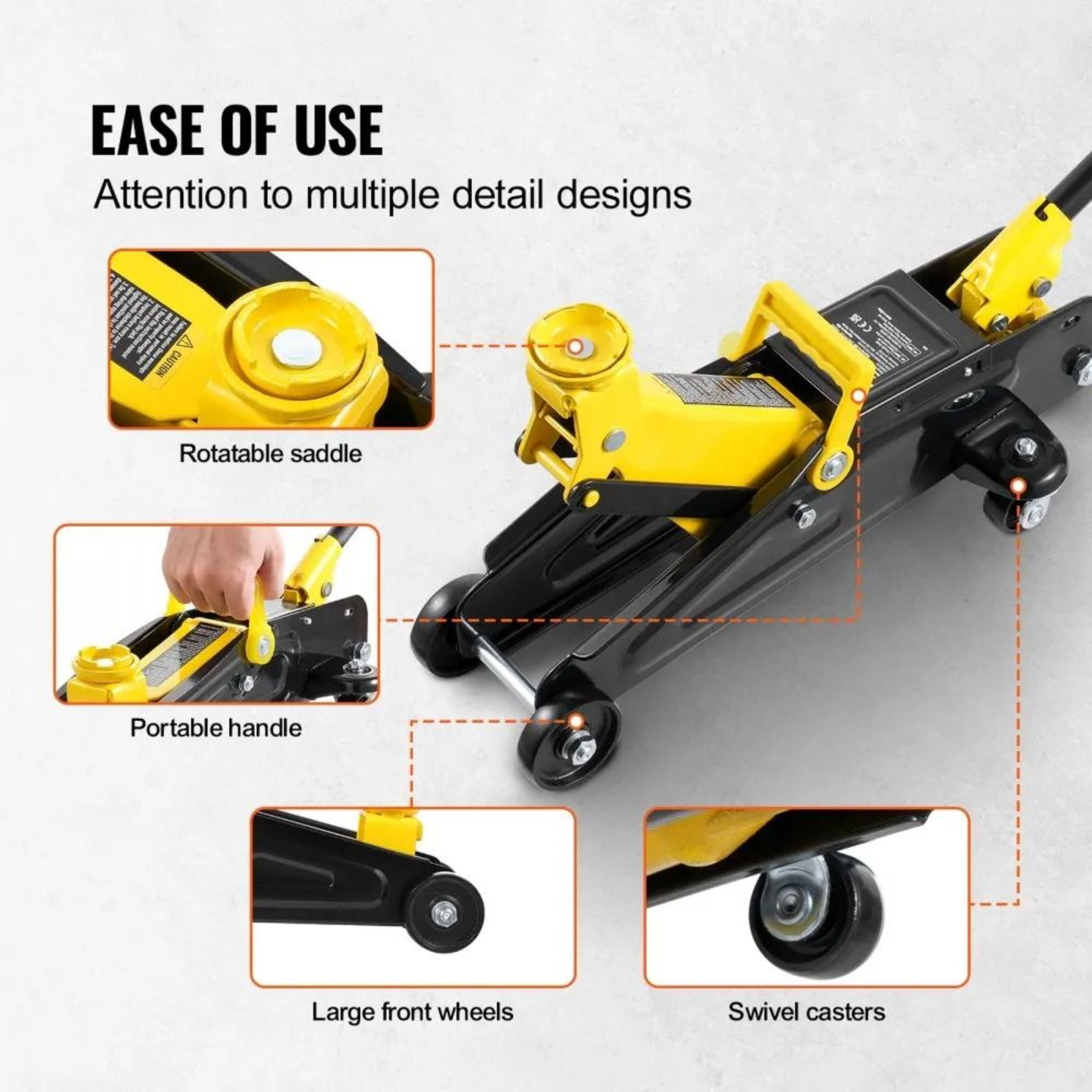 2 Ton Low Profile Hydraulic Floor Jack For Cars SUVs  Light Trucks 6