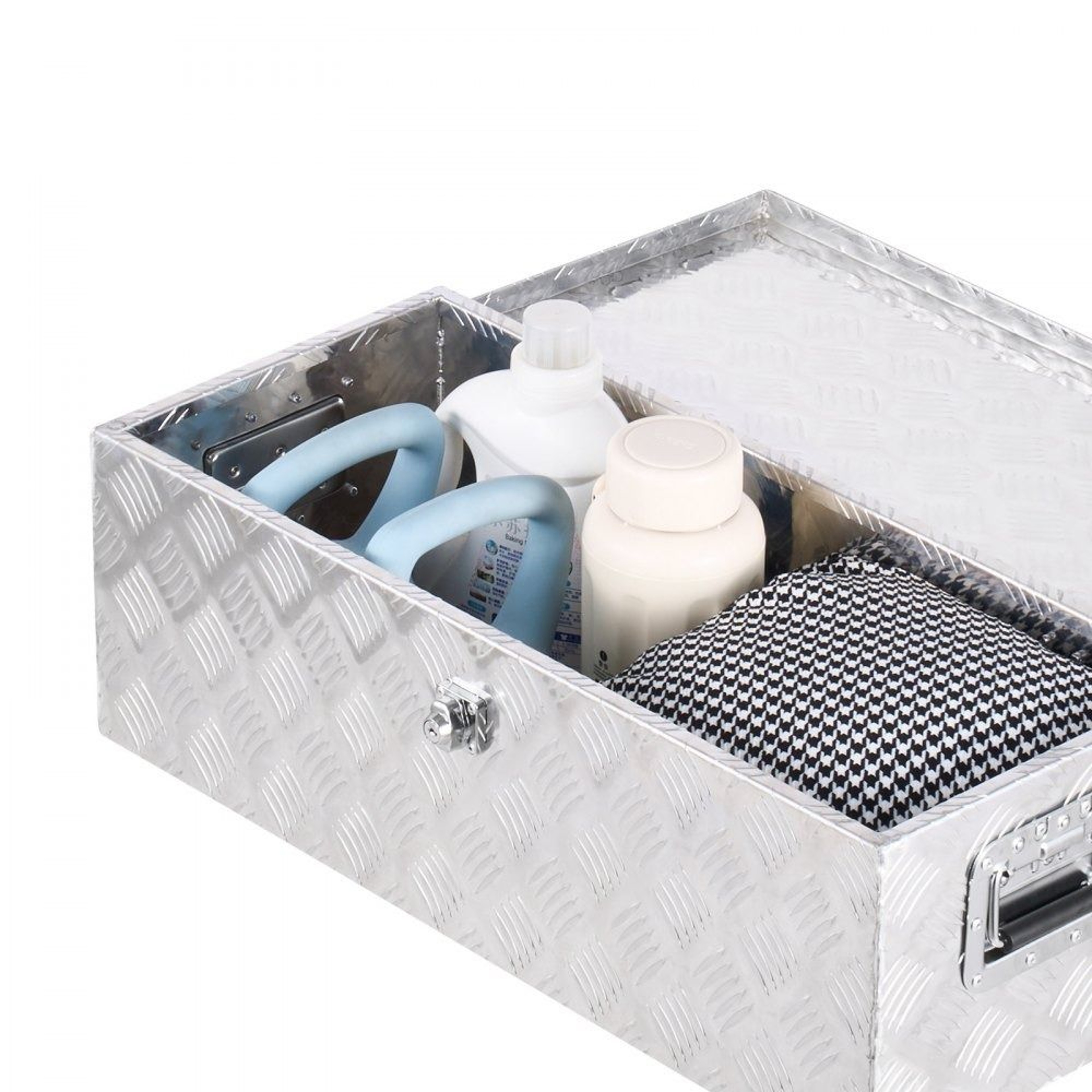 Heavy Duty Aluminum Truck Tool Box With Lock For Pickup Truck Bed Trailer  RV Storage 8
