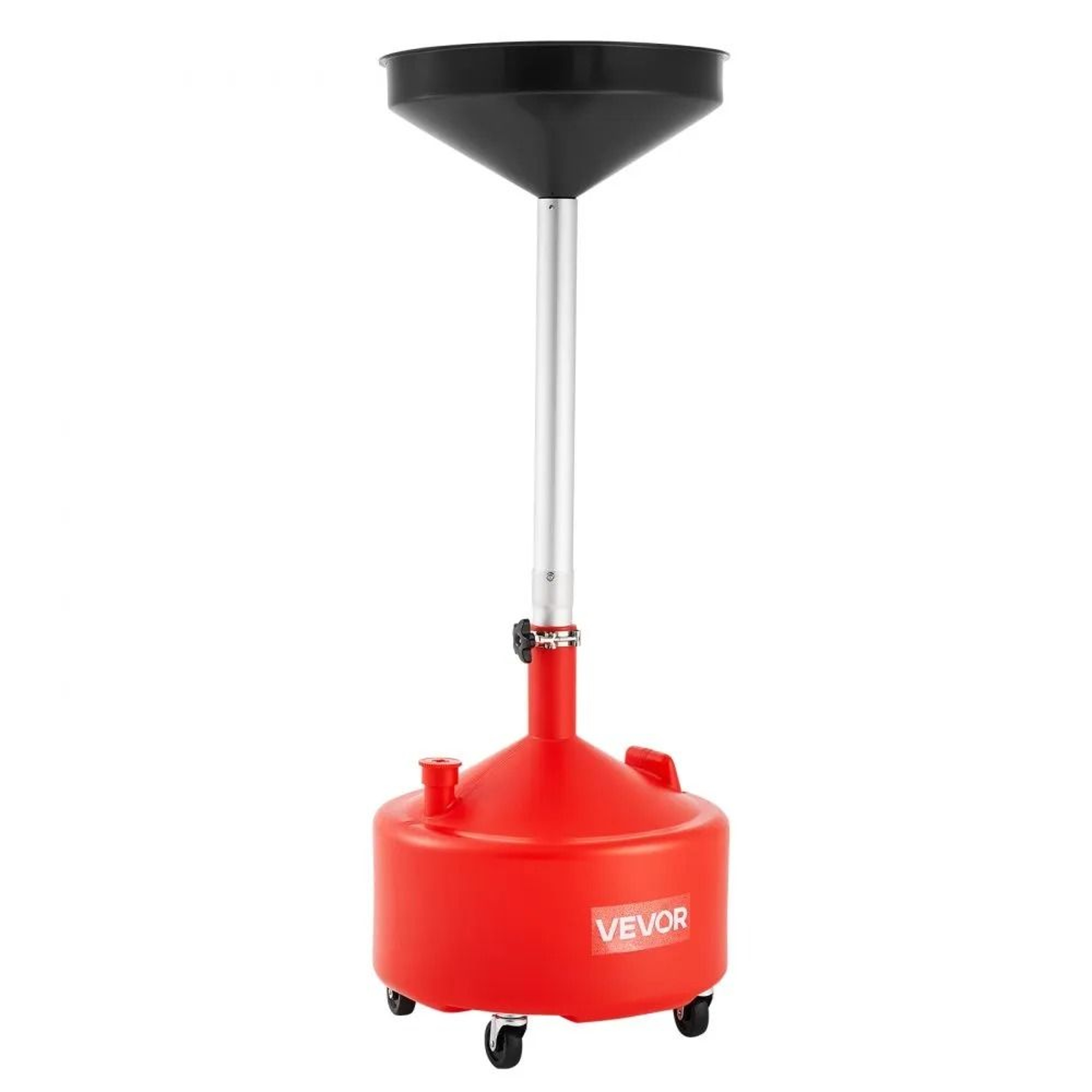8 Gallon Waste Oil Drain Tank With Adjustable Funnel  Wheels For Garage Oil Changes 0