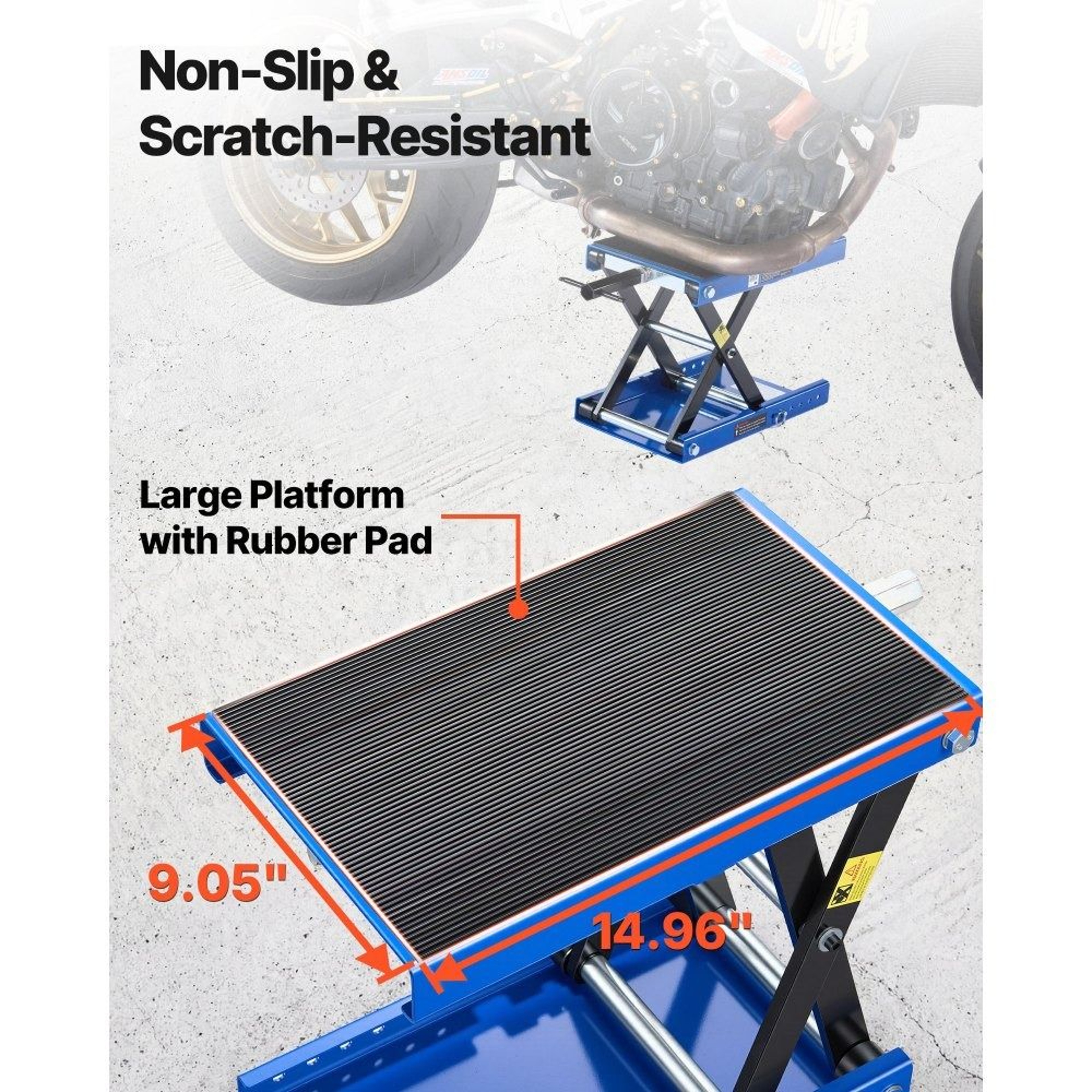 HeavyDuty Motorcycle Lift Jack 1100 Lbs Adjustable Motorcycle Scissor Lift Stand 3