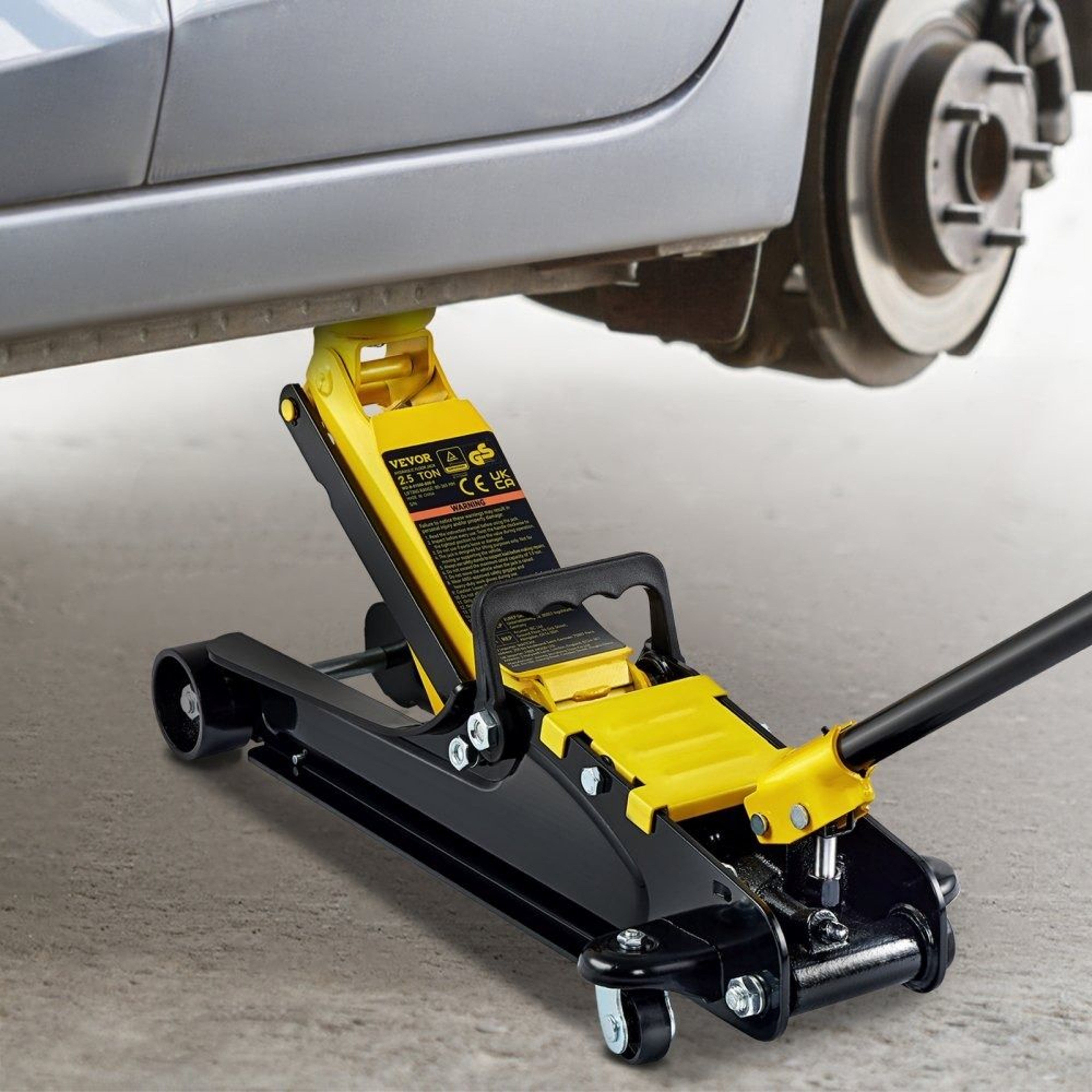 25 Ton Low Profile Floor Jack HeavyDuty Steel Hydraulic Floor Jack For Cars SUVs  Trucks 6