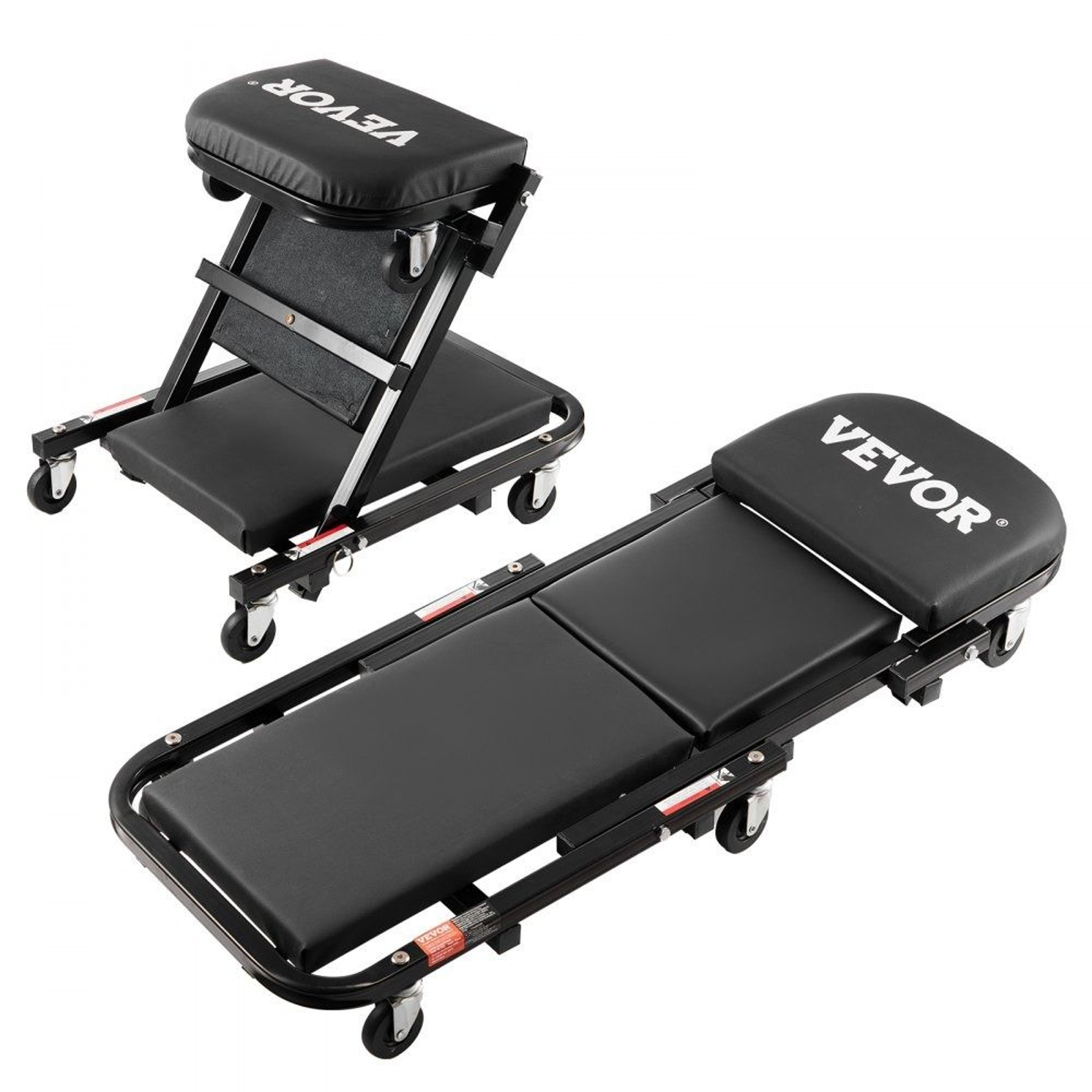 Premium Foldable Z Garage Creeper Seat Heavy Duty Mechanic Creeper Stool 9