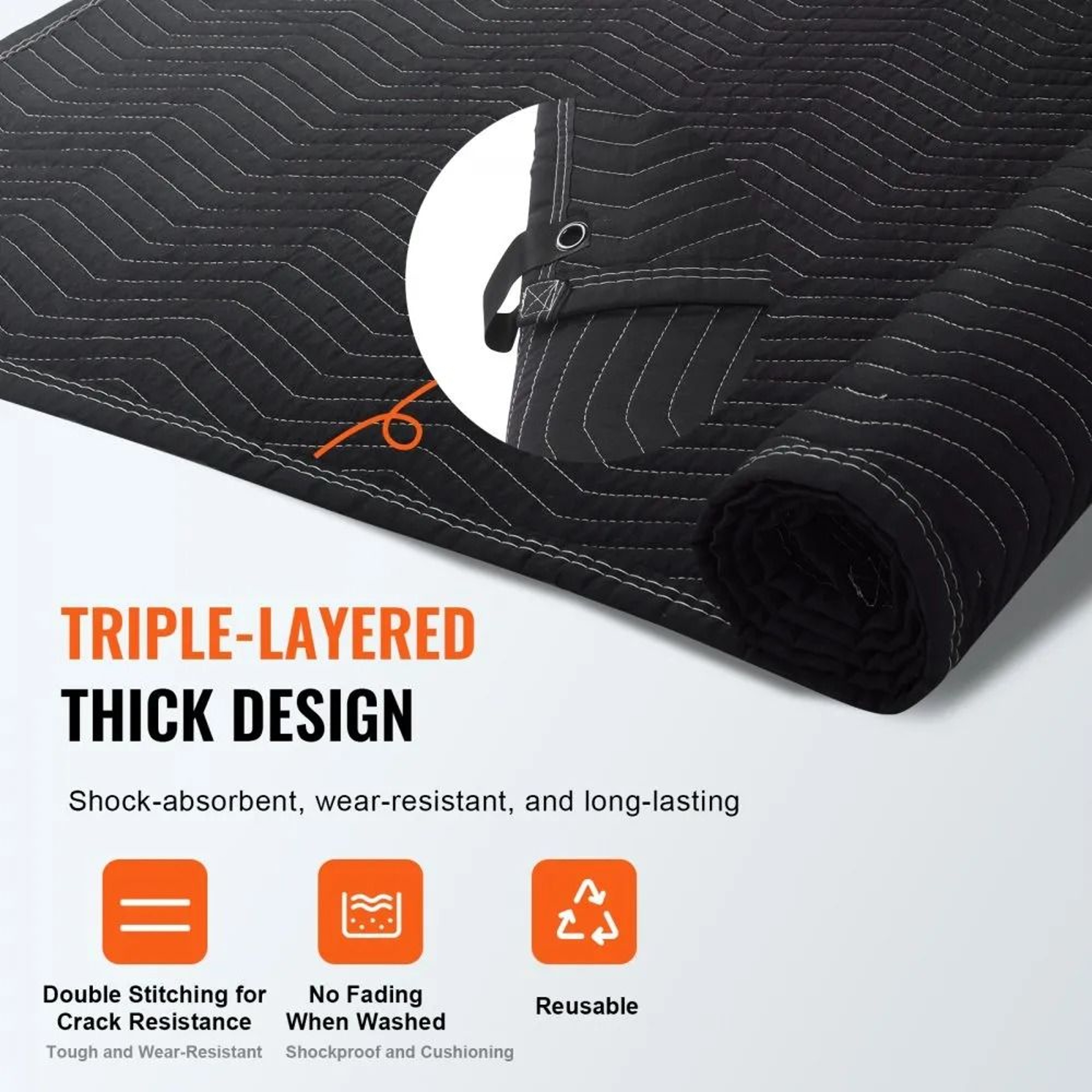Sound Dampening Blanket With Grommets 96 X 80 Studio Light Blocker 3