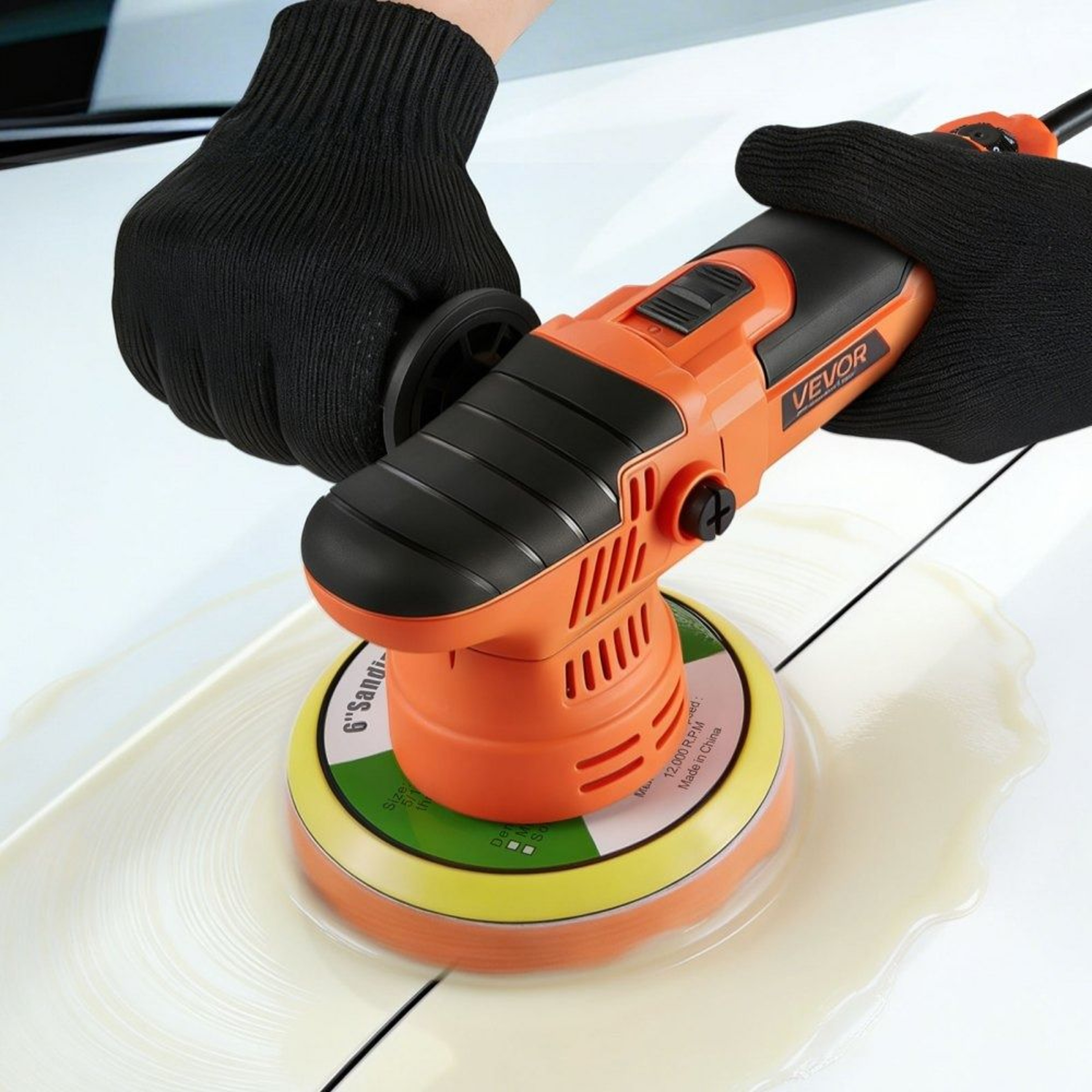 650W Dual Action Car Buffer Polisher Kit 6