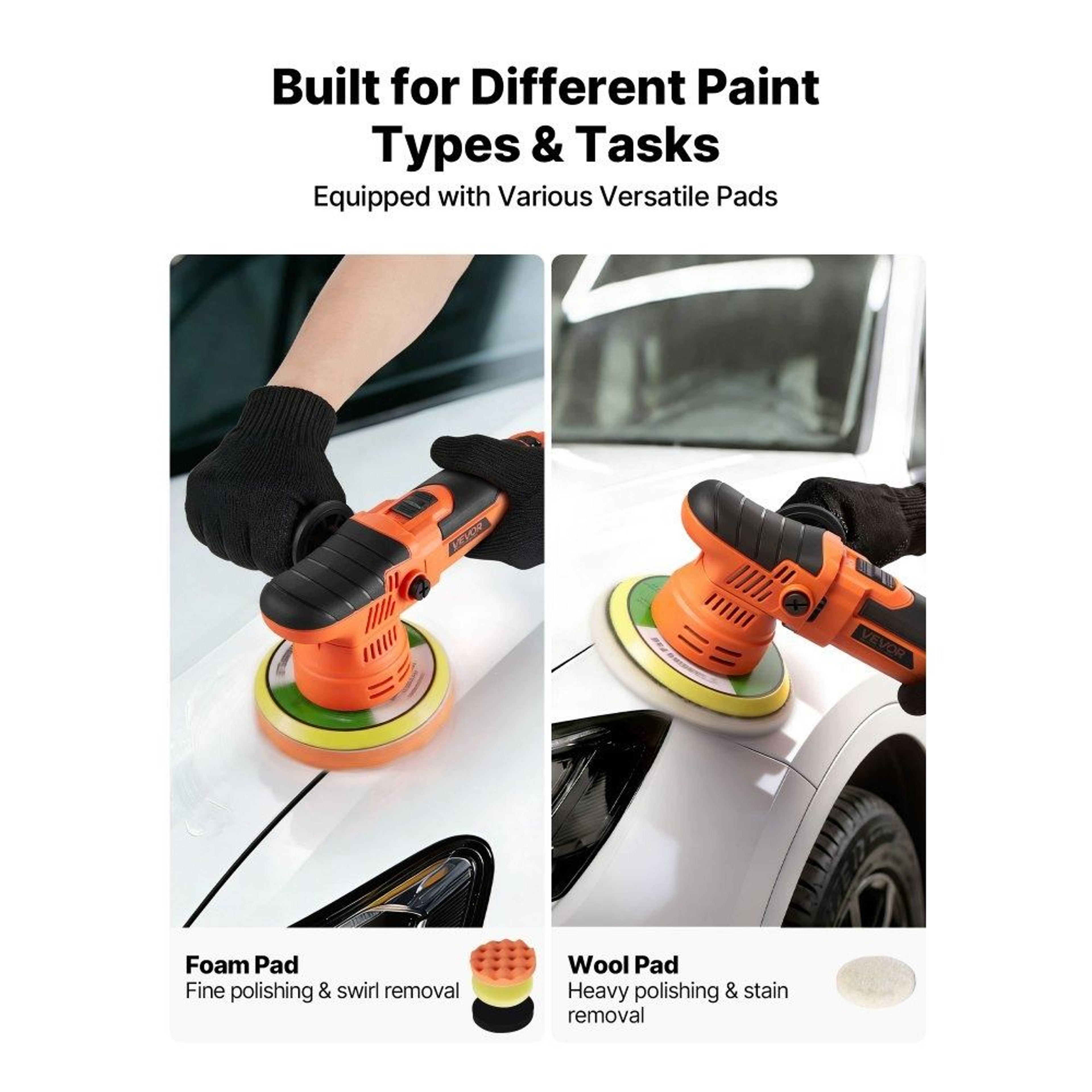 650W Dual Action Car Buffer Polisher Kit 4