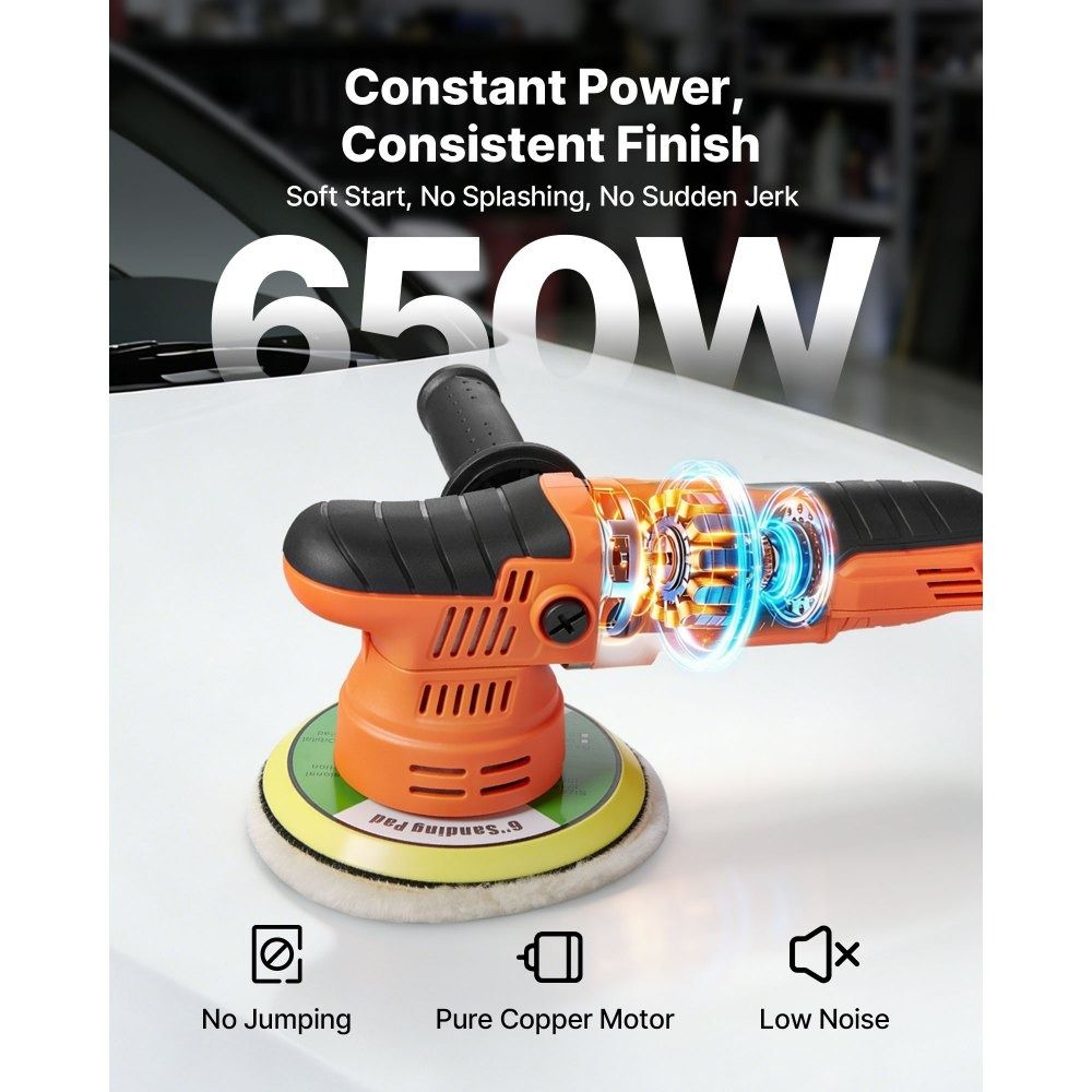650W Dual Action Car Buffer Polisher Kit 1
