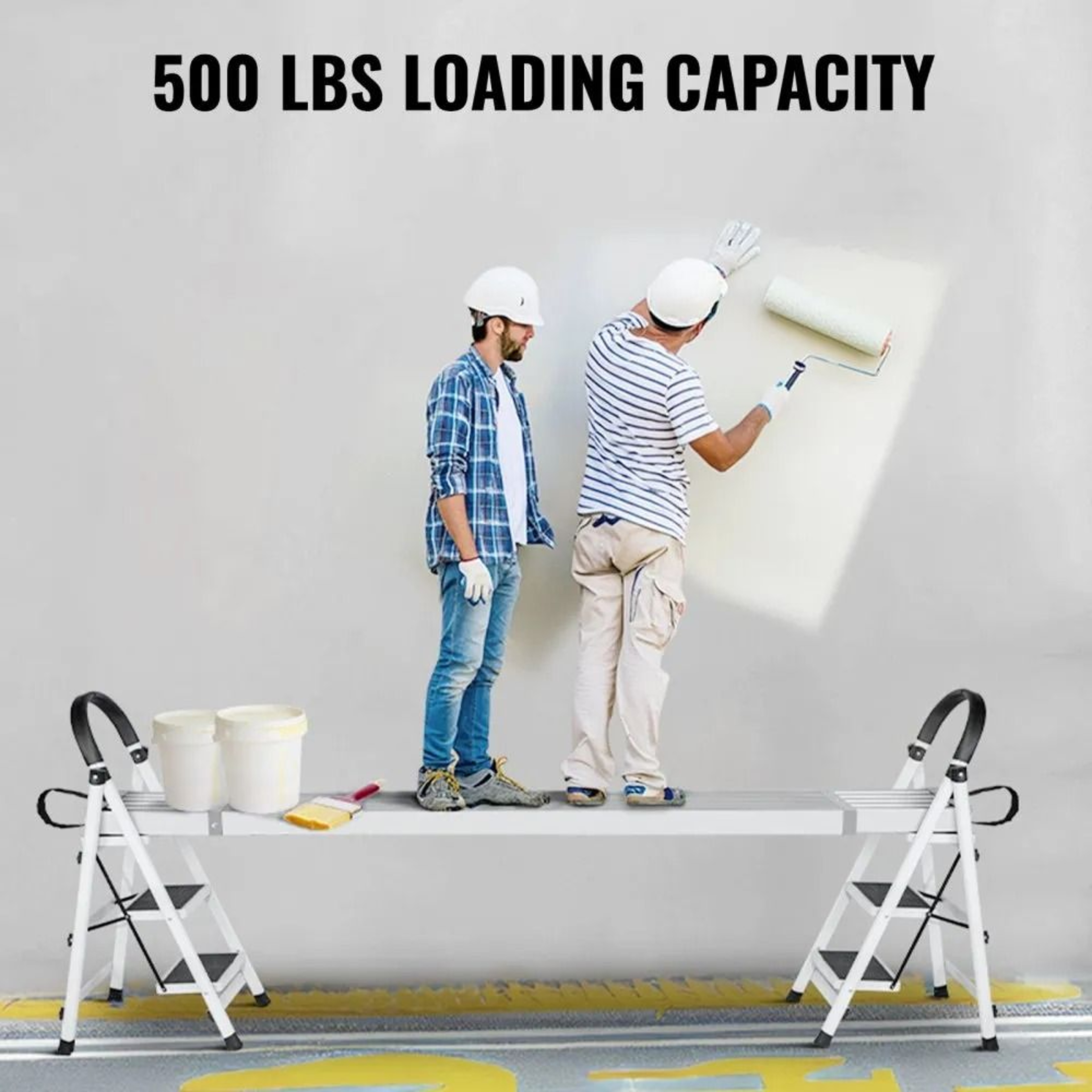 813 Ft Telescoping Scaffold Plank 500 Lb Aluminum Work Platform 5