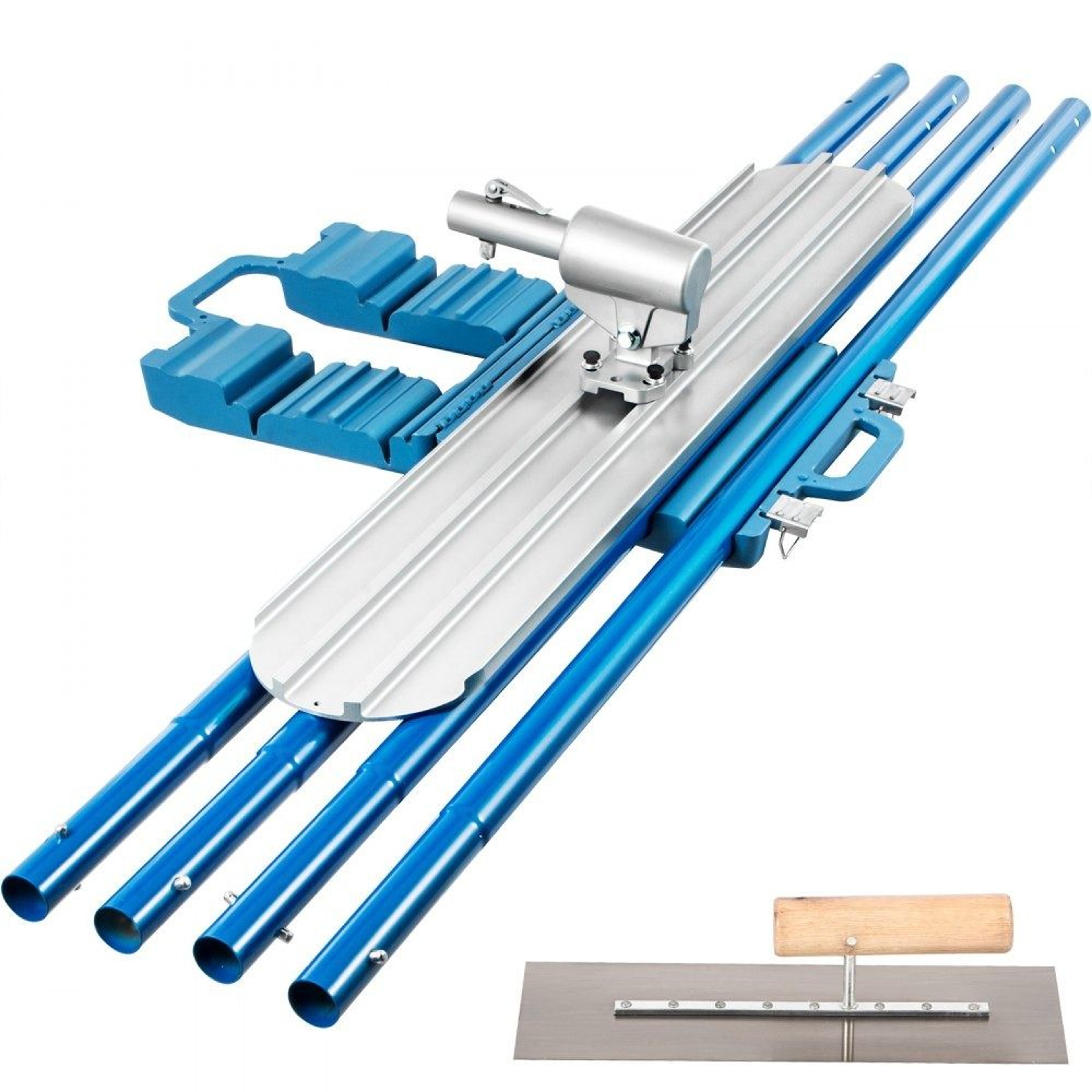 48 X 8 Magnesium Bull Float Concrete Finishing Kit With 4 Handles 0