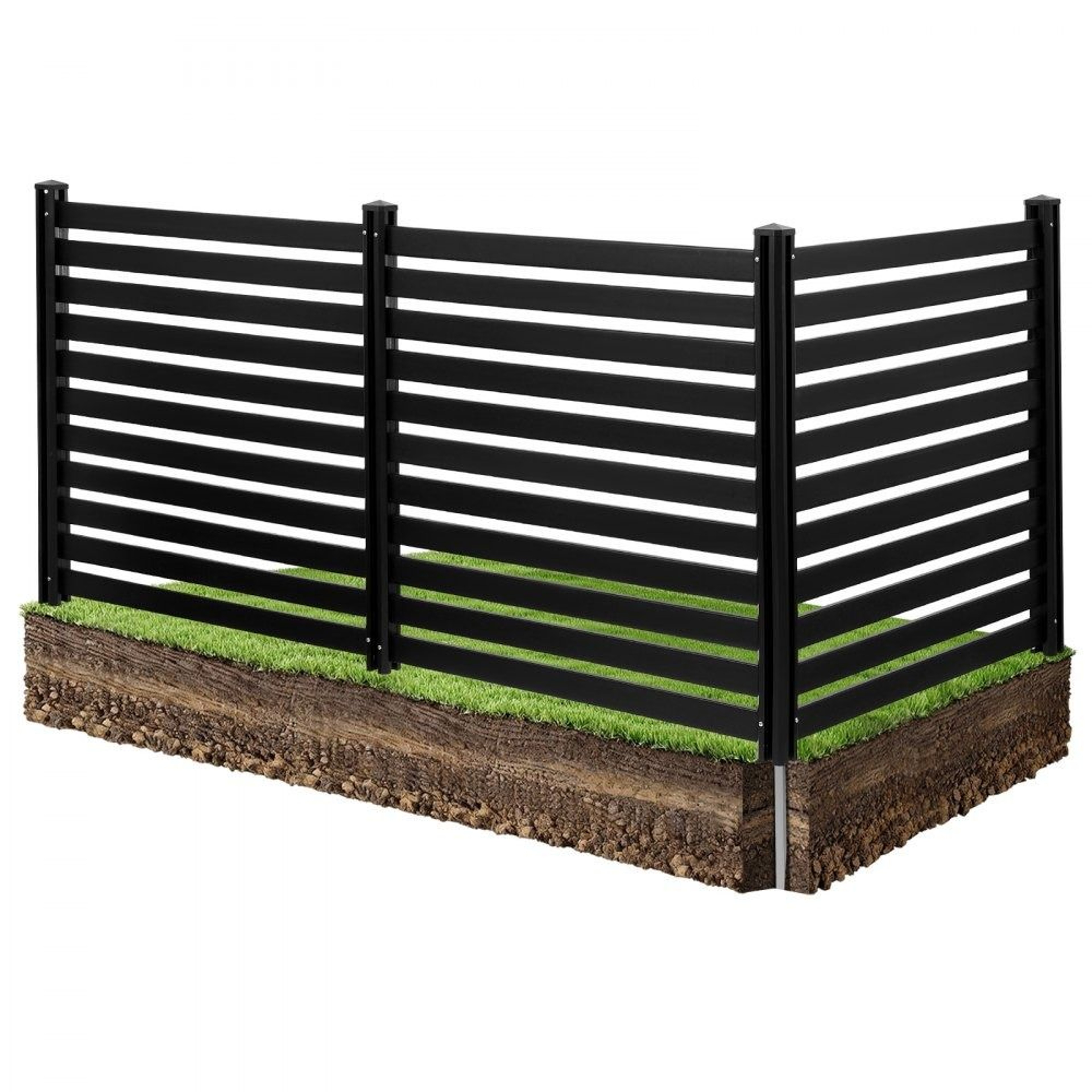 Outdoor Privacy Screen Fence Panels 50 X 48 In Vinyl Enclosure For AC Units Trash Bins And Pool Equ 0