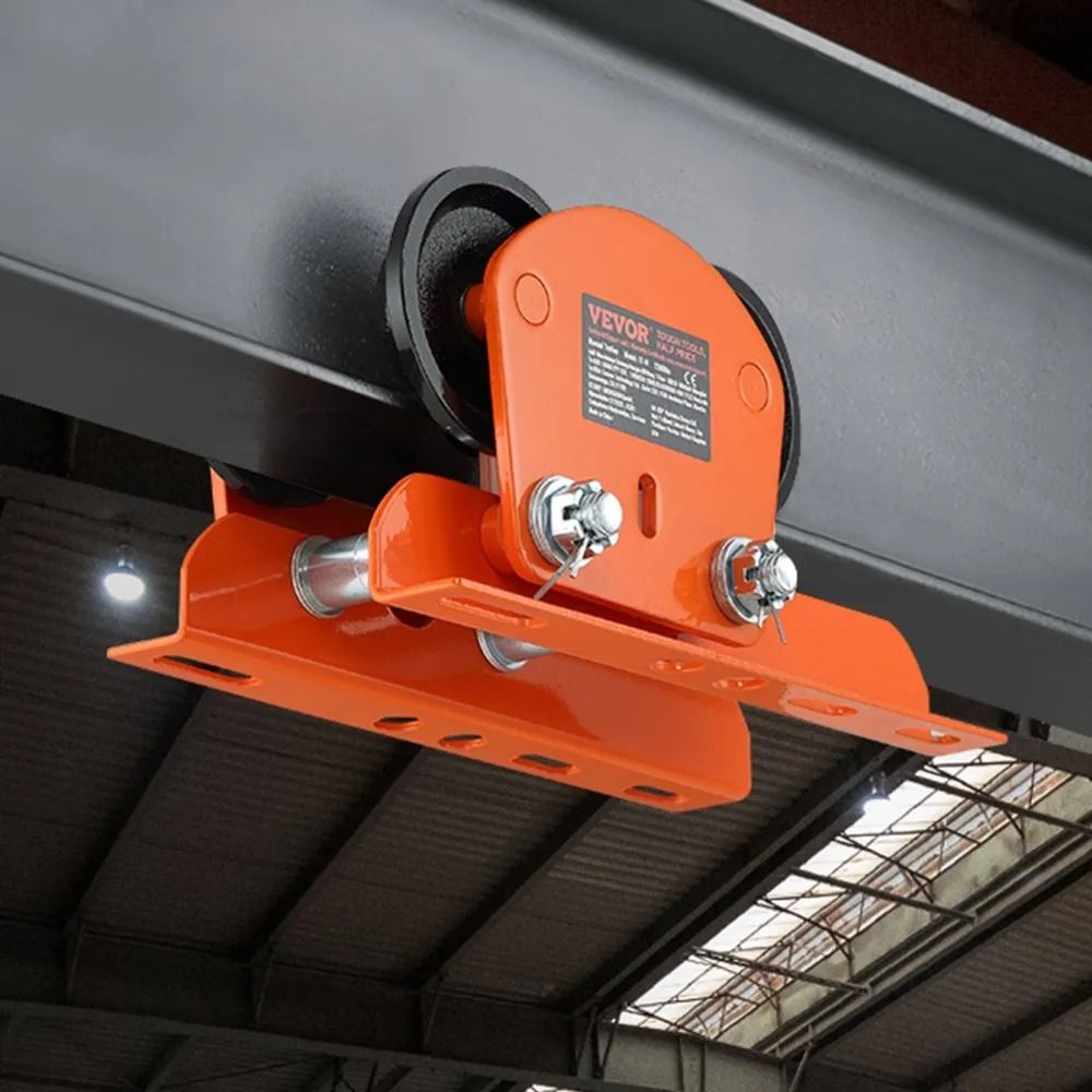 Electric Hoist Trolley 2200 Lbs Capacity Adjustable I Beam Trolley For Lifting Applications 4