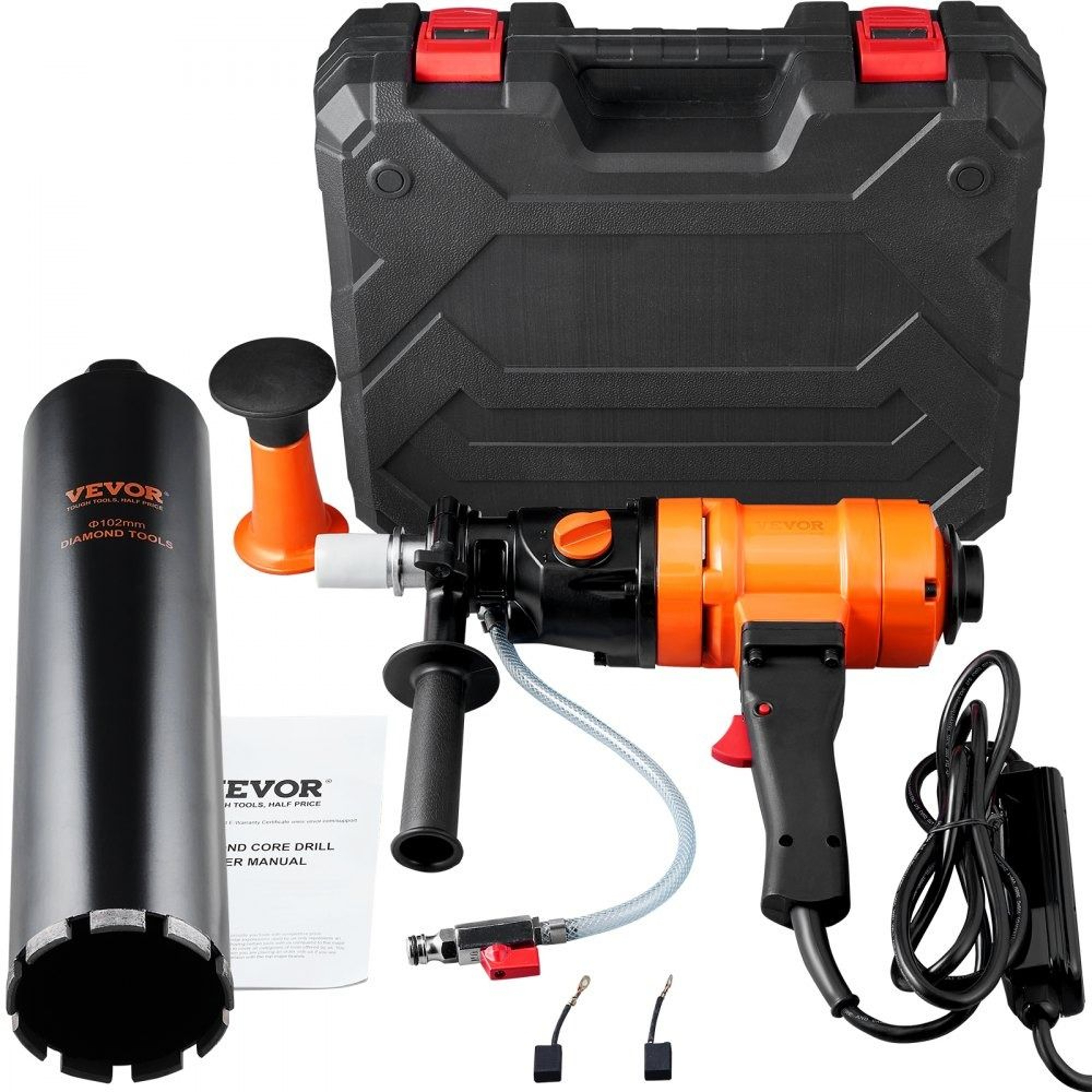 4 Inch Diamond Core Drill Handheld Wet Concrete Core Drill 1500W 0