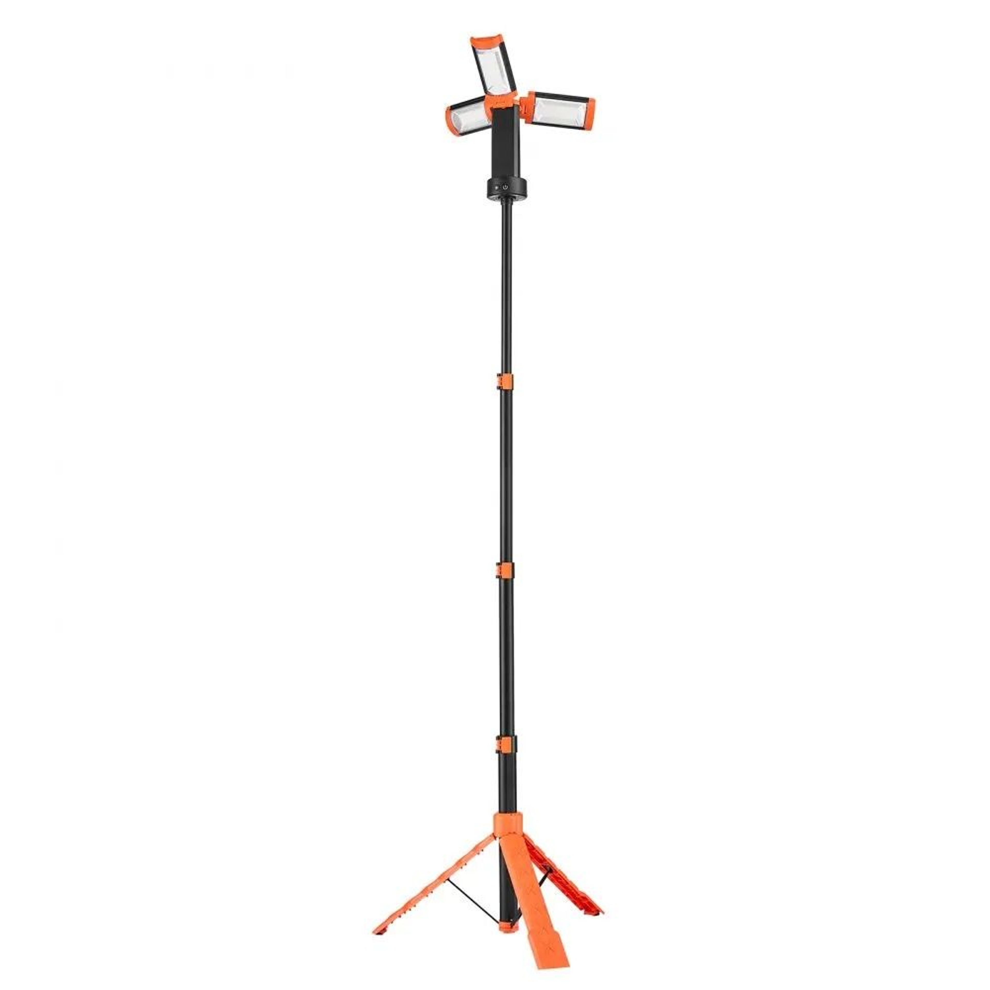 Rechargeable LED Work Light With Stand 2200 Lumens Portable Tripod Construction Light 10