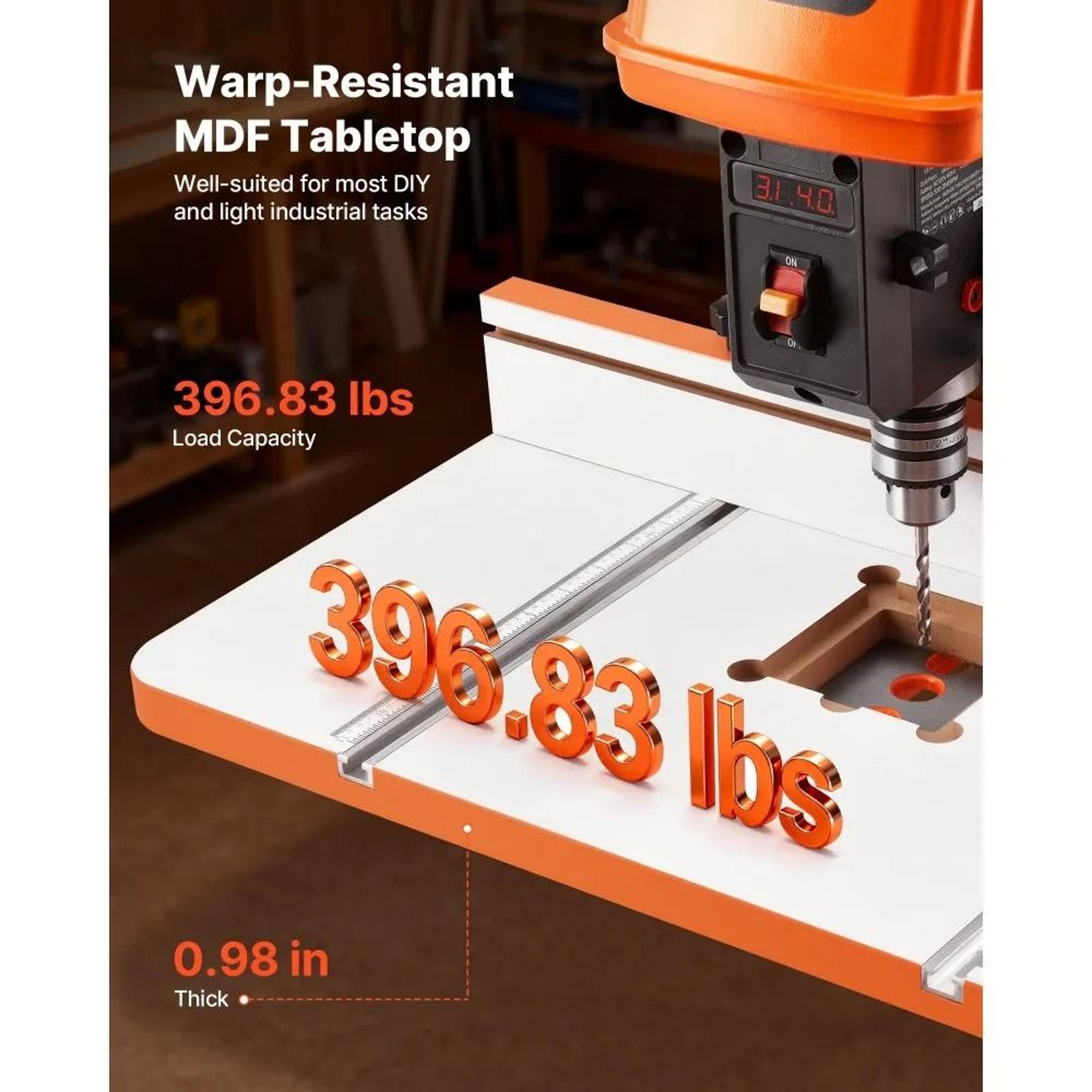 Drill Press Table 24 X 12 Inch With T Slots Adjustable Fence And Stop Block 1