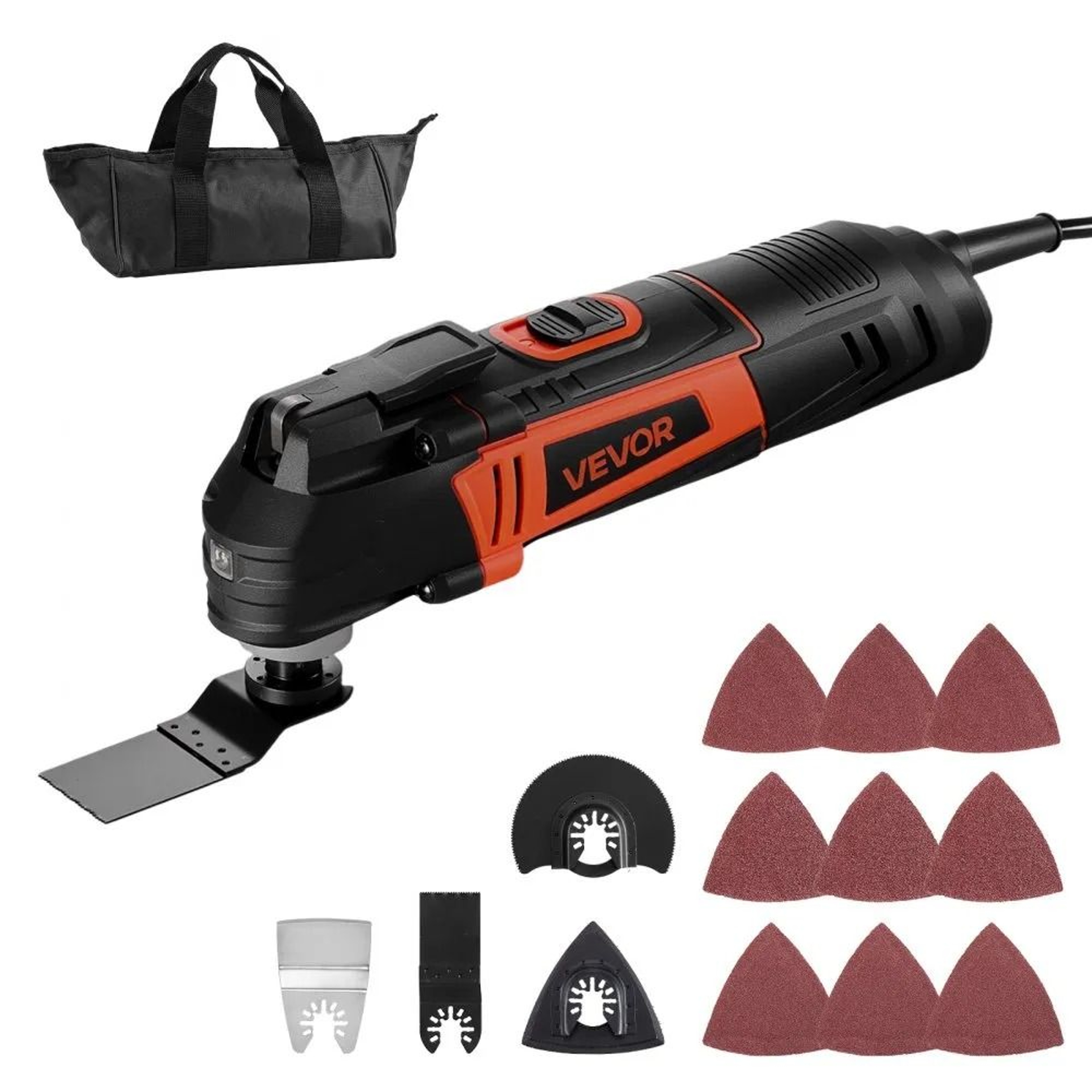 Oscillating Multi Tool 4 Amp Corded Electric Multitool With 6 Speeds LED Light And 13 Accessories 0