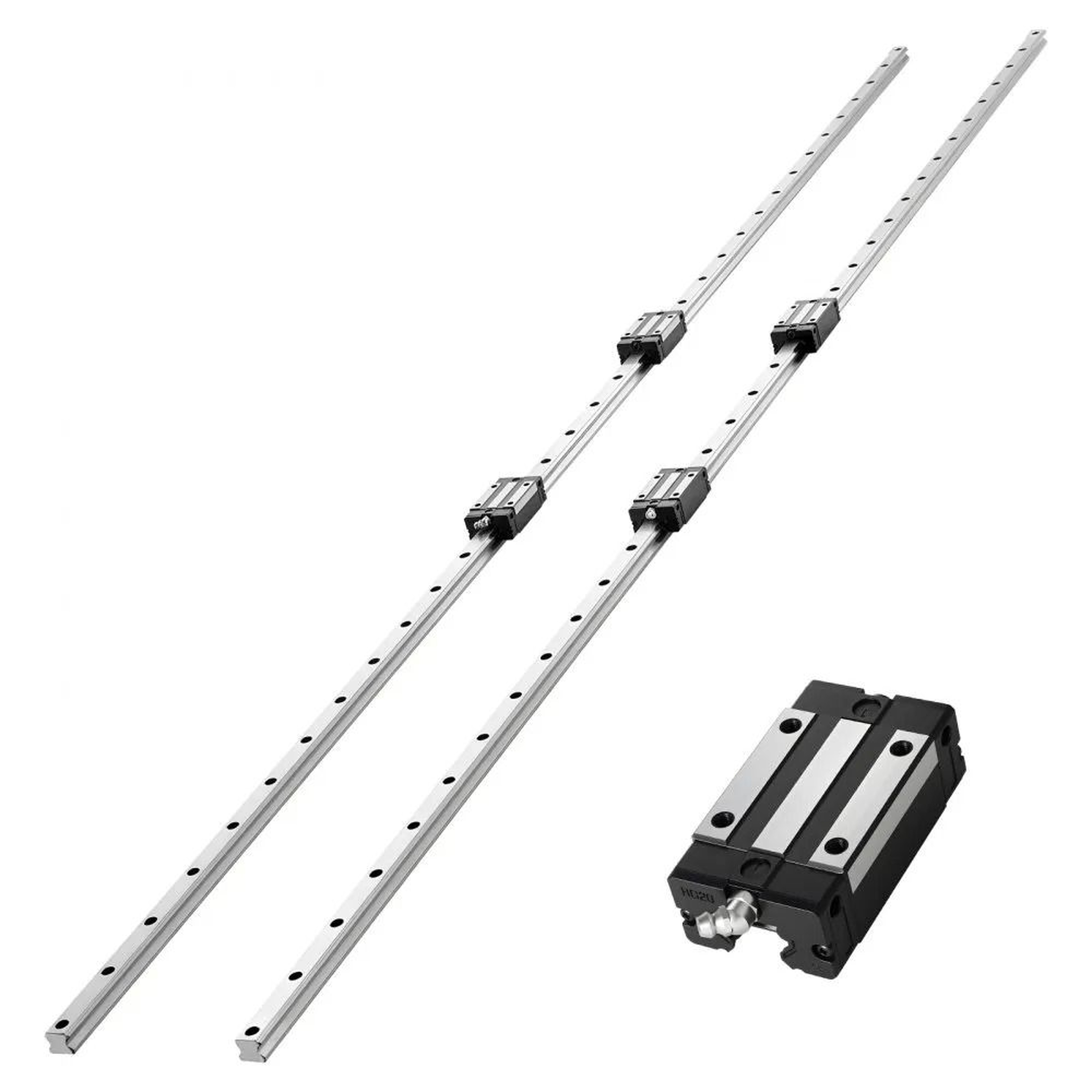 HGR20 Linear Guide Rail Kit 2000mm With 4 Bearing Blocks For CNC Router And 3D Printer 0