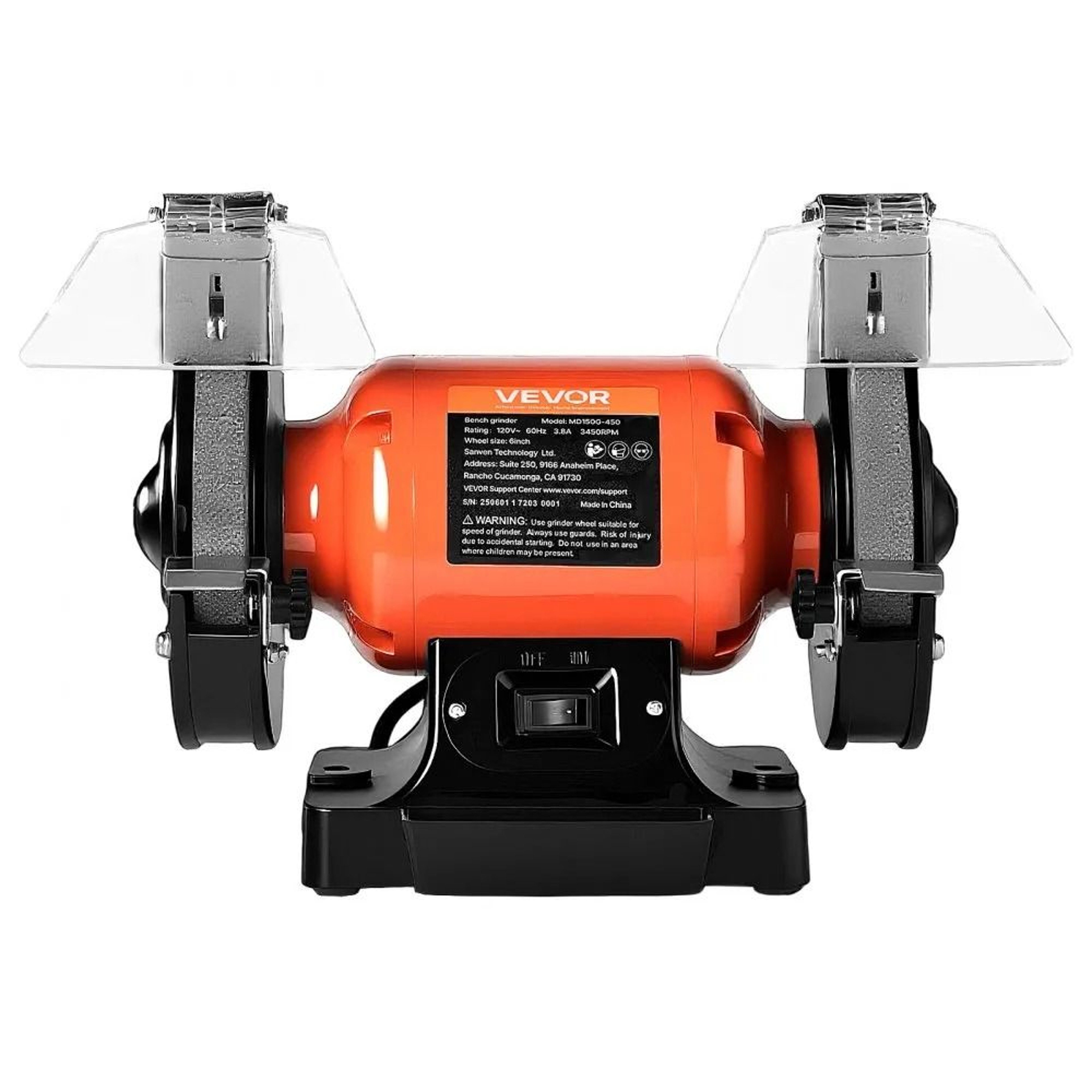 6 Inch Bench Grinder 450W High Speed Tool For Sharpening And Grinding 8