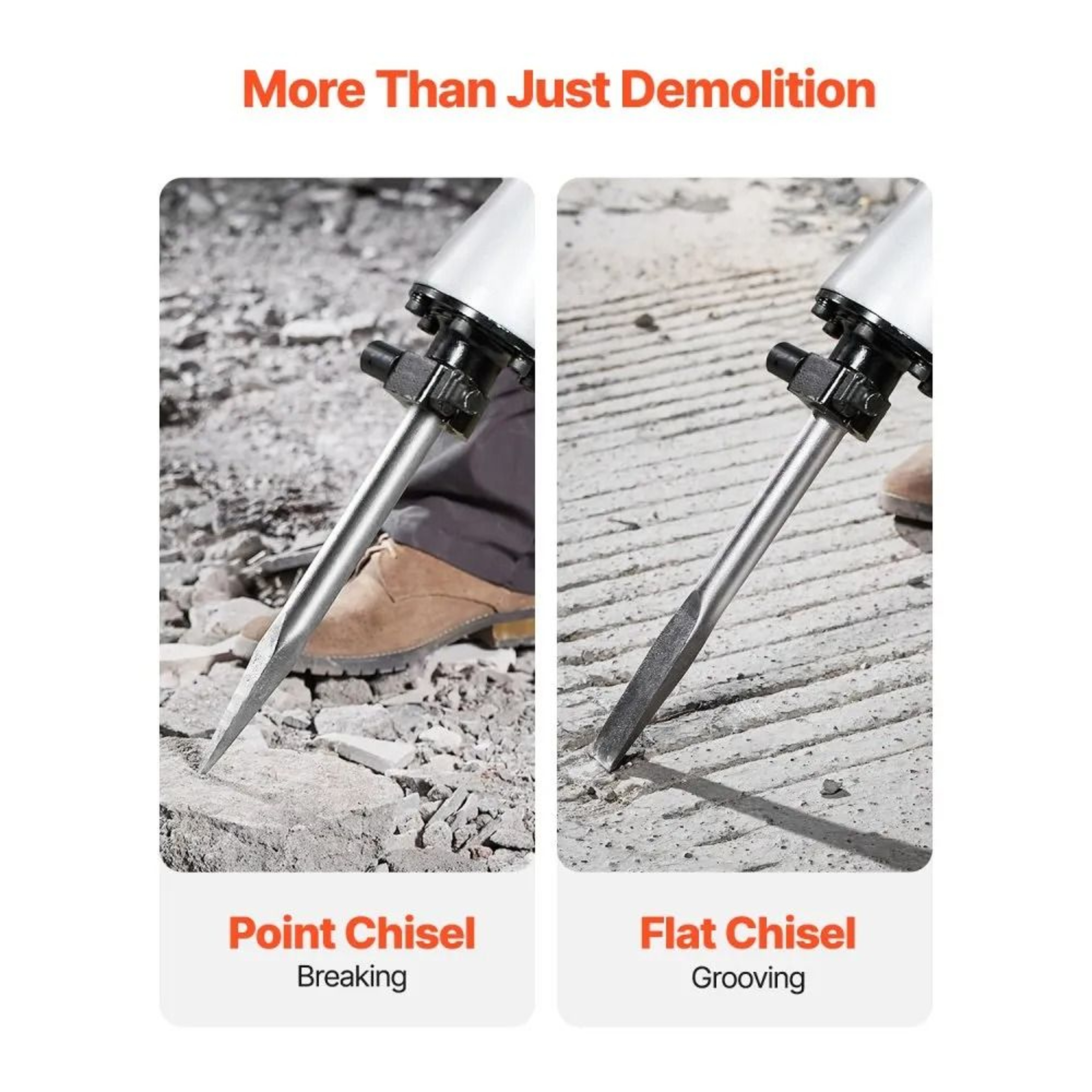 2800W Electric Demolition Jack Hammer Concrete Breaker With Chisels 5
