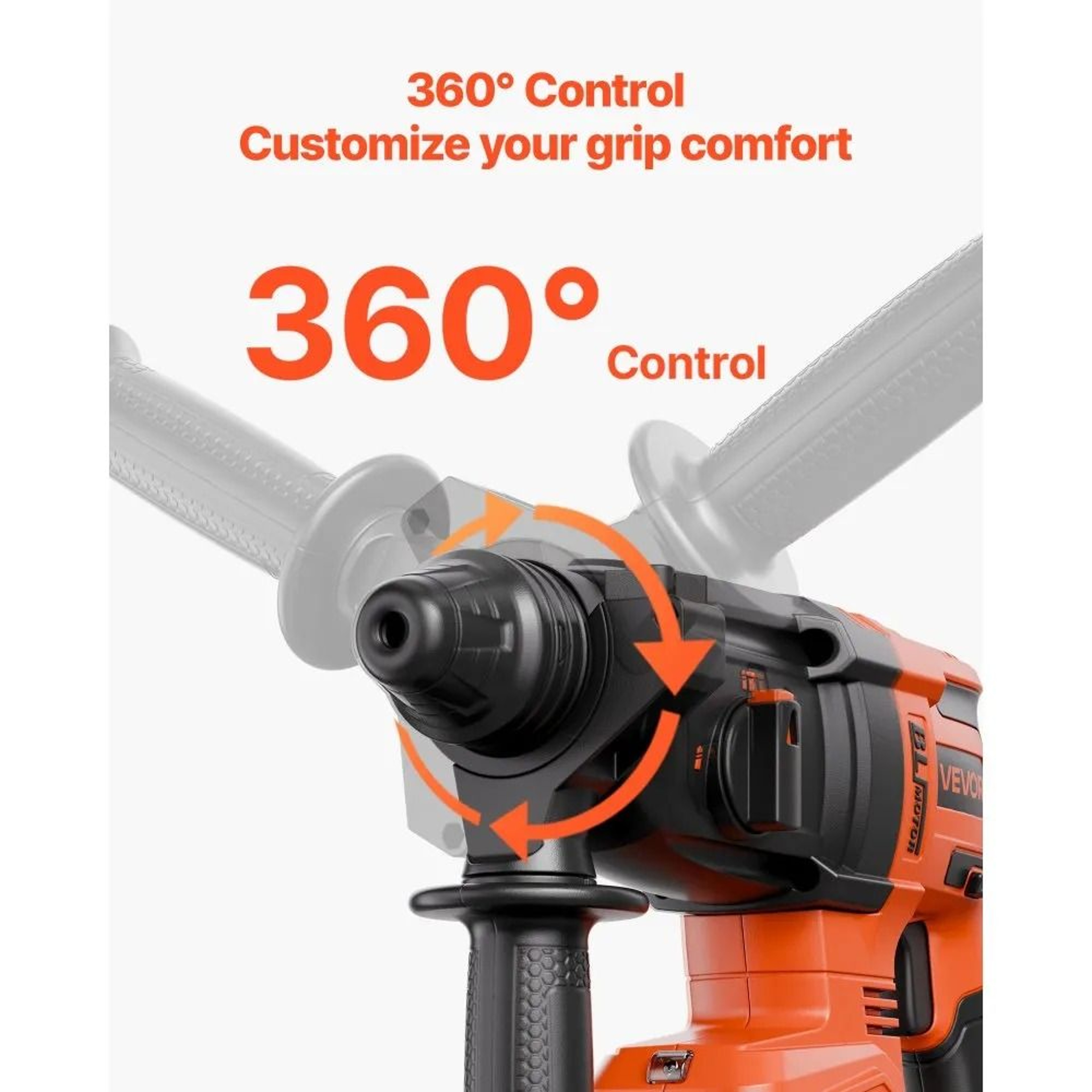 20V Brushless Cordless Rotary Hammer Drill Kit With SDS Plus And 4 Modes 2