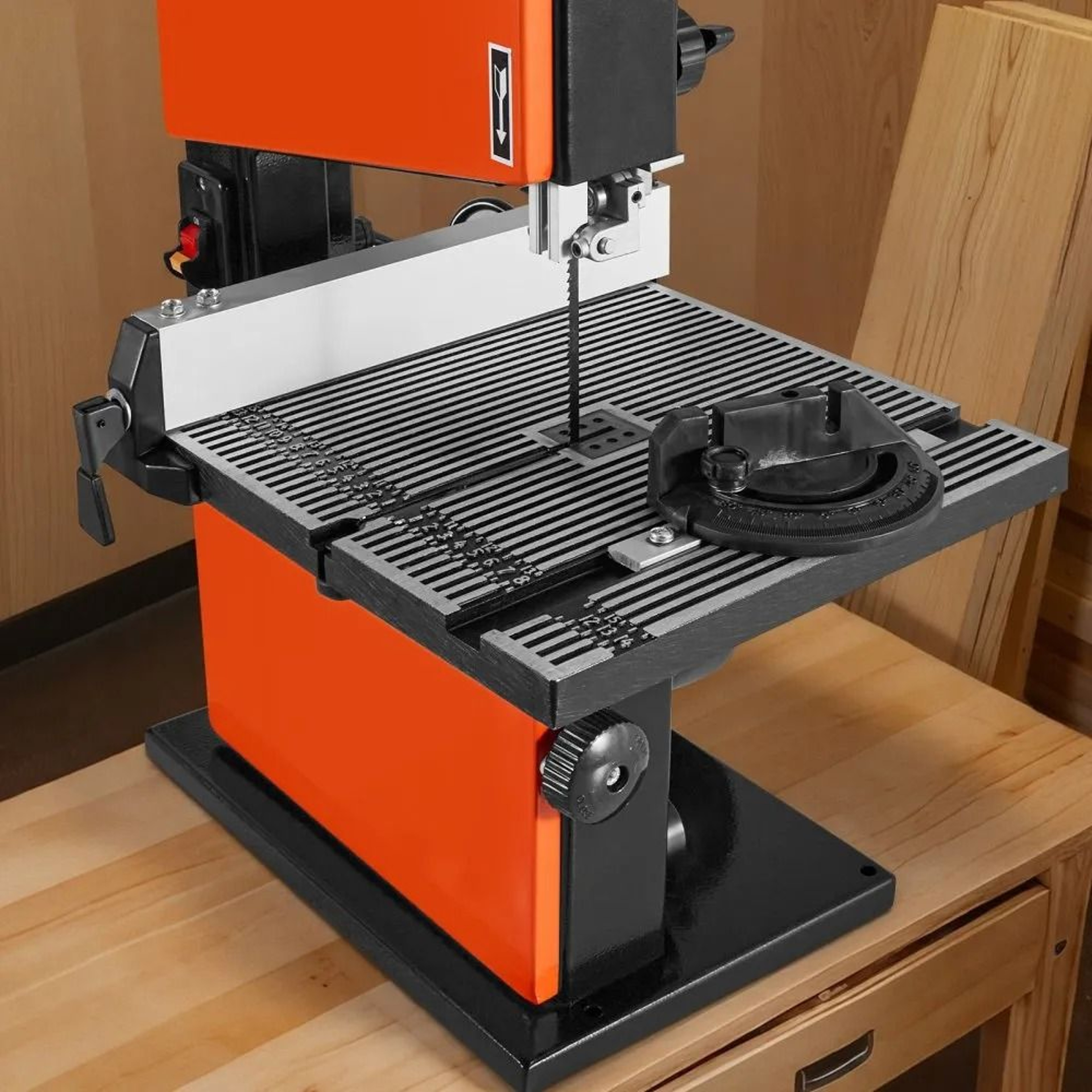 9 Inch Benchtop Band Saw With 12 HP Motor For Precision Woodworking Cuts 6