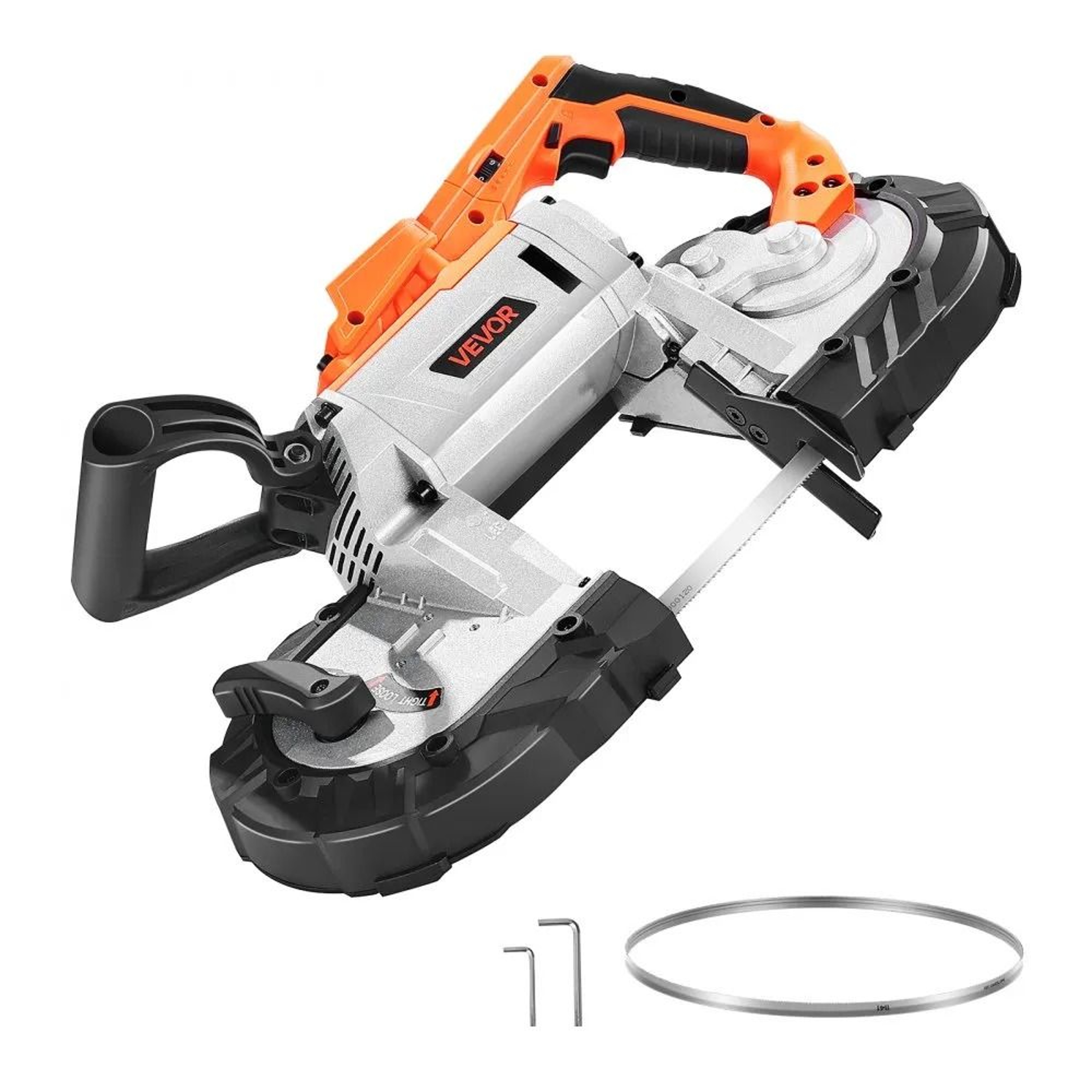 20V Cordless Portable Band Saw 5 Inch Deep Cut Brushless Metal Cutting Tool 7