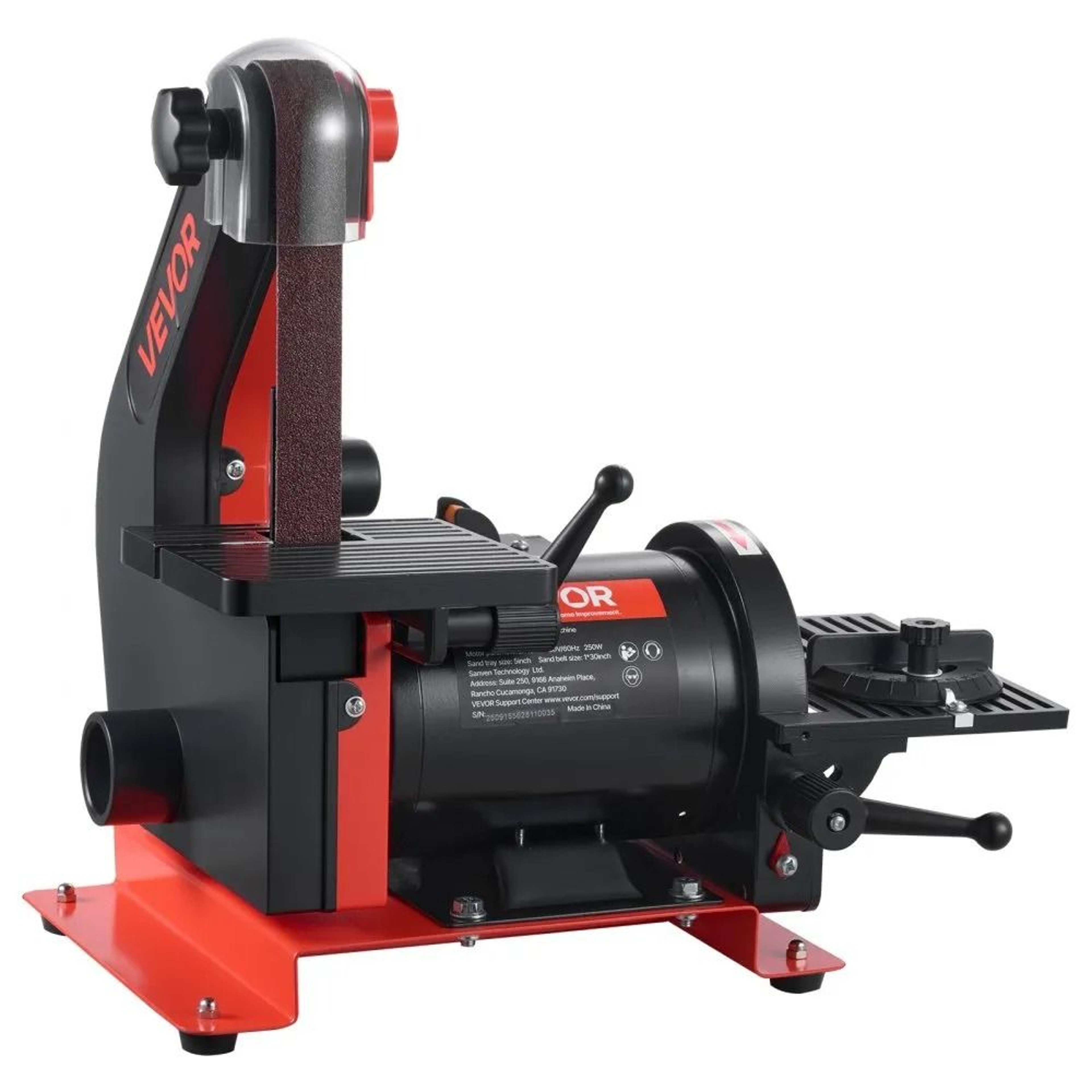 5 Inch Disc Sander And 1 X 30 Inch Belt Sander 250W Benchtop Sanding Machine 9