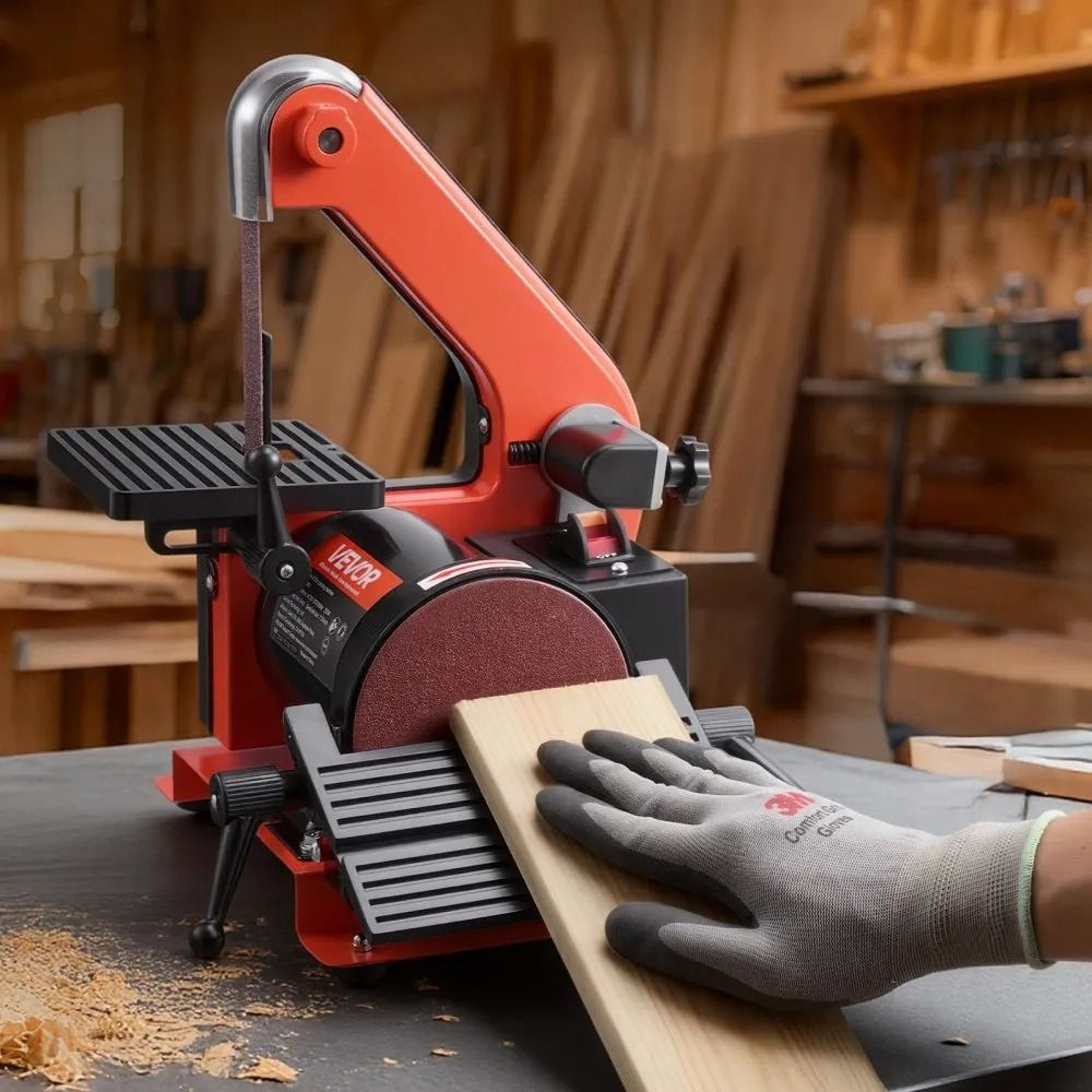 5 Inch Disc Sander And 1 X 30 Inch Belt Sander 250W Benchtop Sanding Machine 6