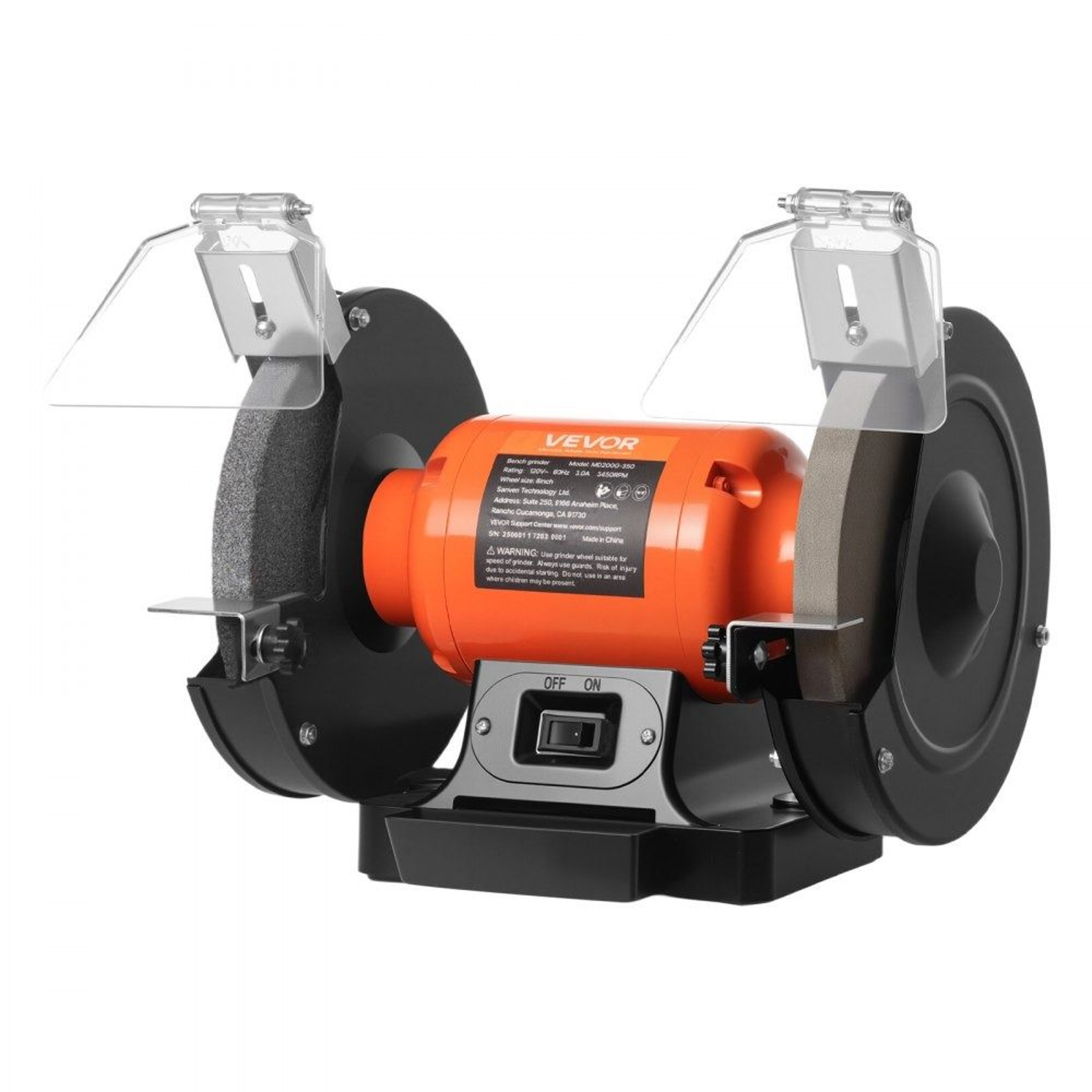 8 Inch Bench Grinder With 350W Motor And Dual Grinding Wheels 7