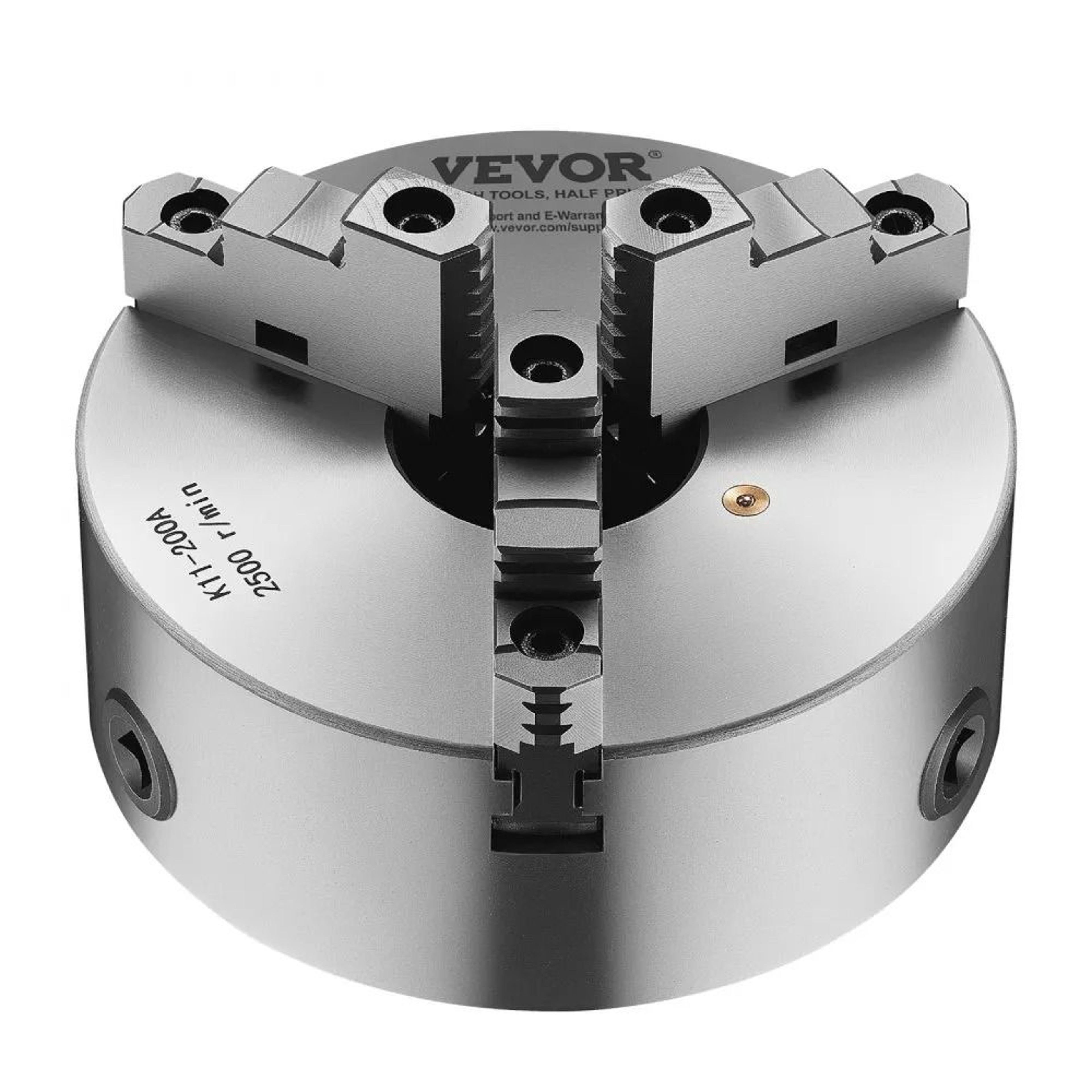 8 Inch 3 Jaw Self Centering Lathe Chuck With Threaded Backing Plate 10