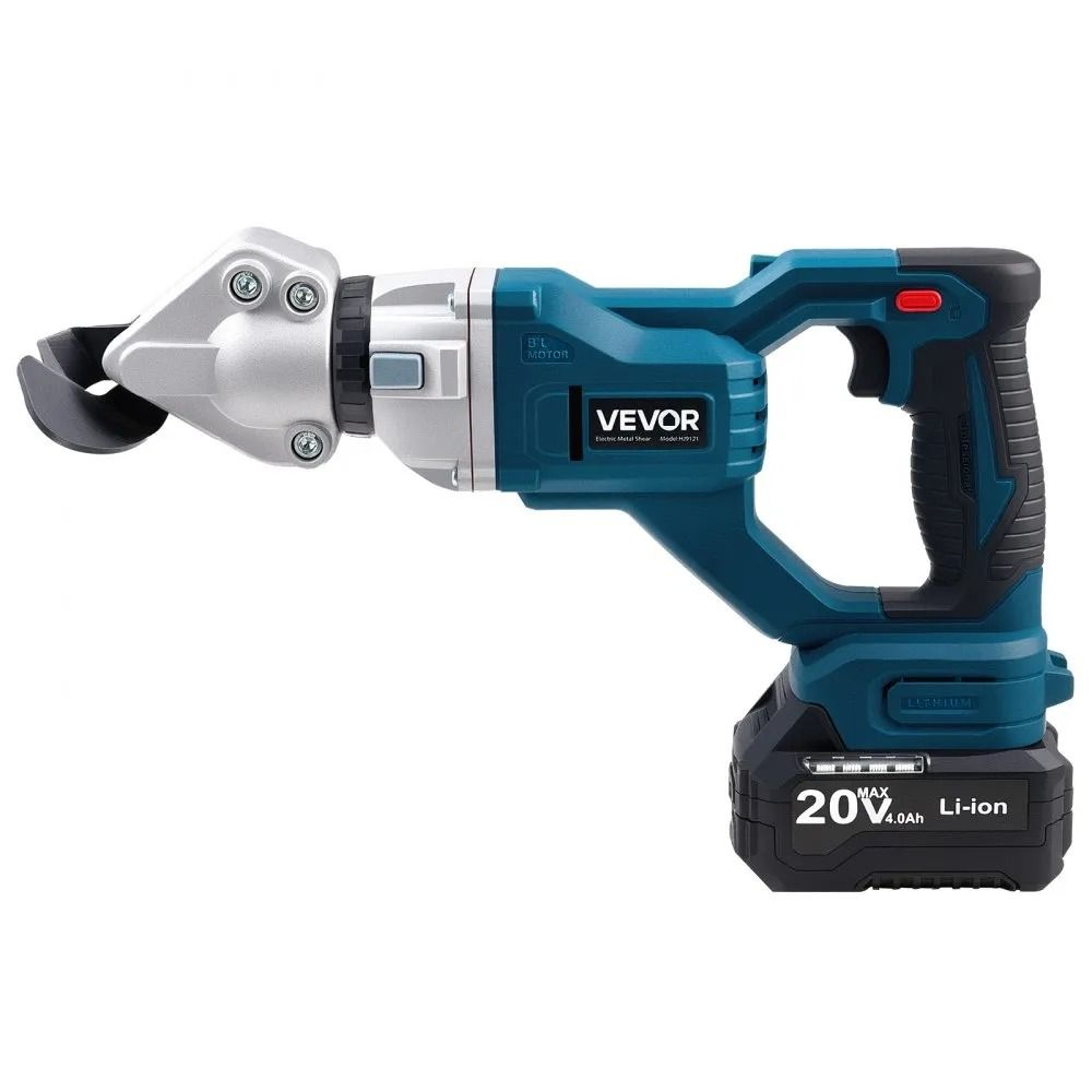 Cordless Metal Shear Sheet Metal Cutter With 360 Degree Pivoting Head And Double Blades 8