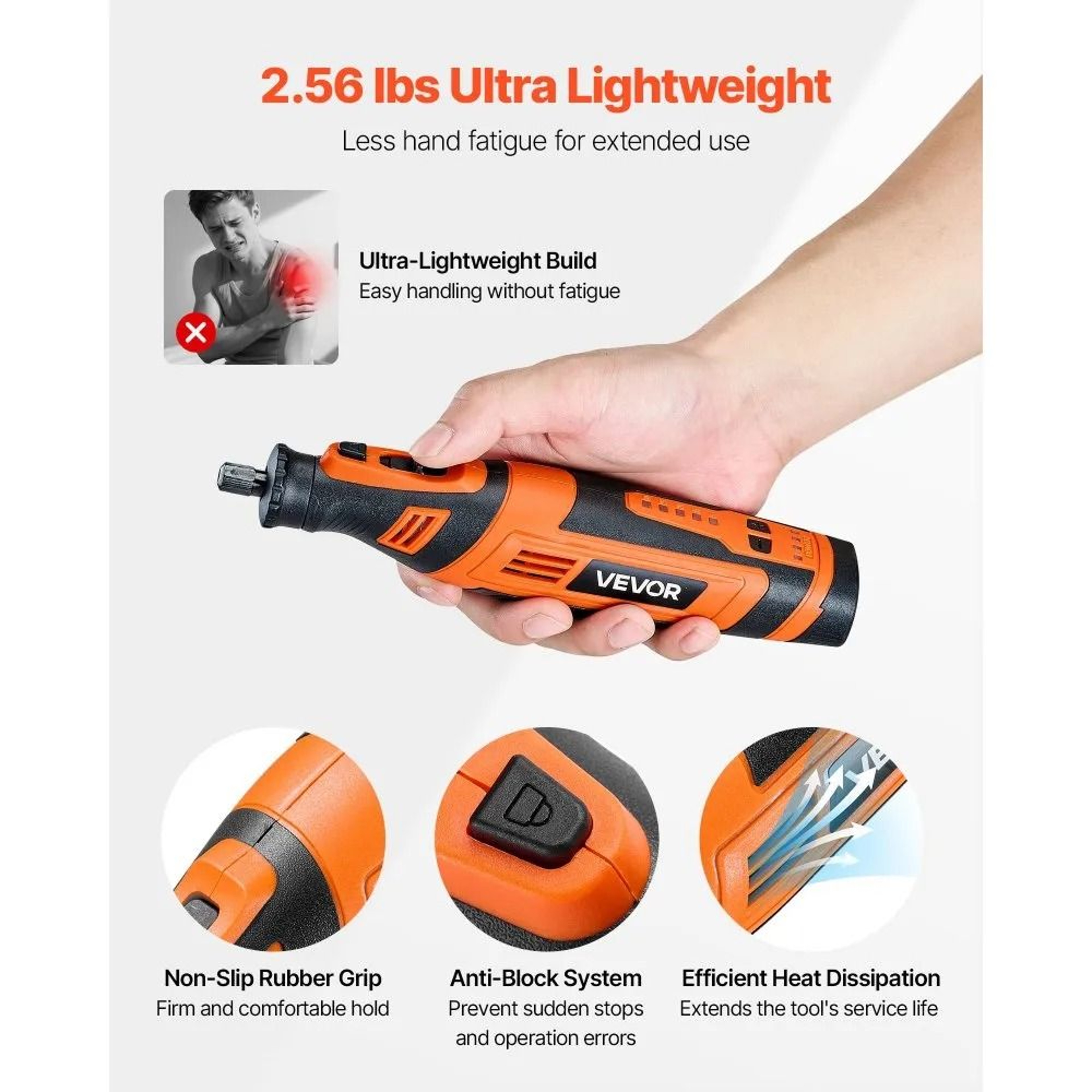 Cordless Rotary Tool Kit 136 Piece Mini Power Tool For DIY Craft Engraving And Polishing 4