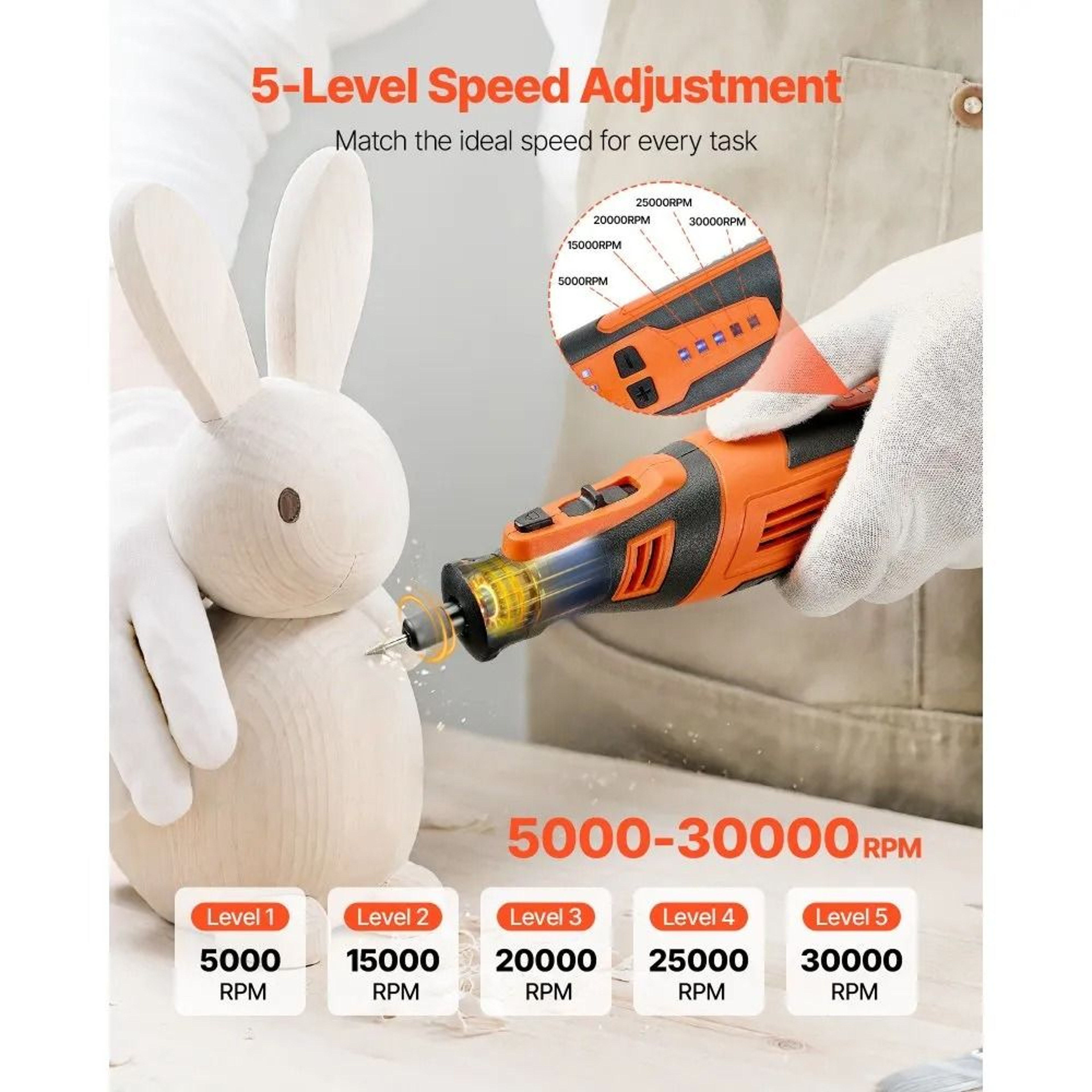 Cordless Rotary Tool Kit 136 Piece Mini Power Tool For DIY Craft Engraving And Polishing 2