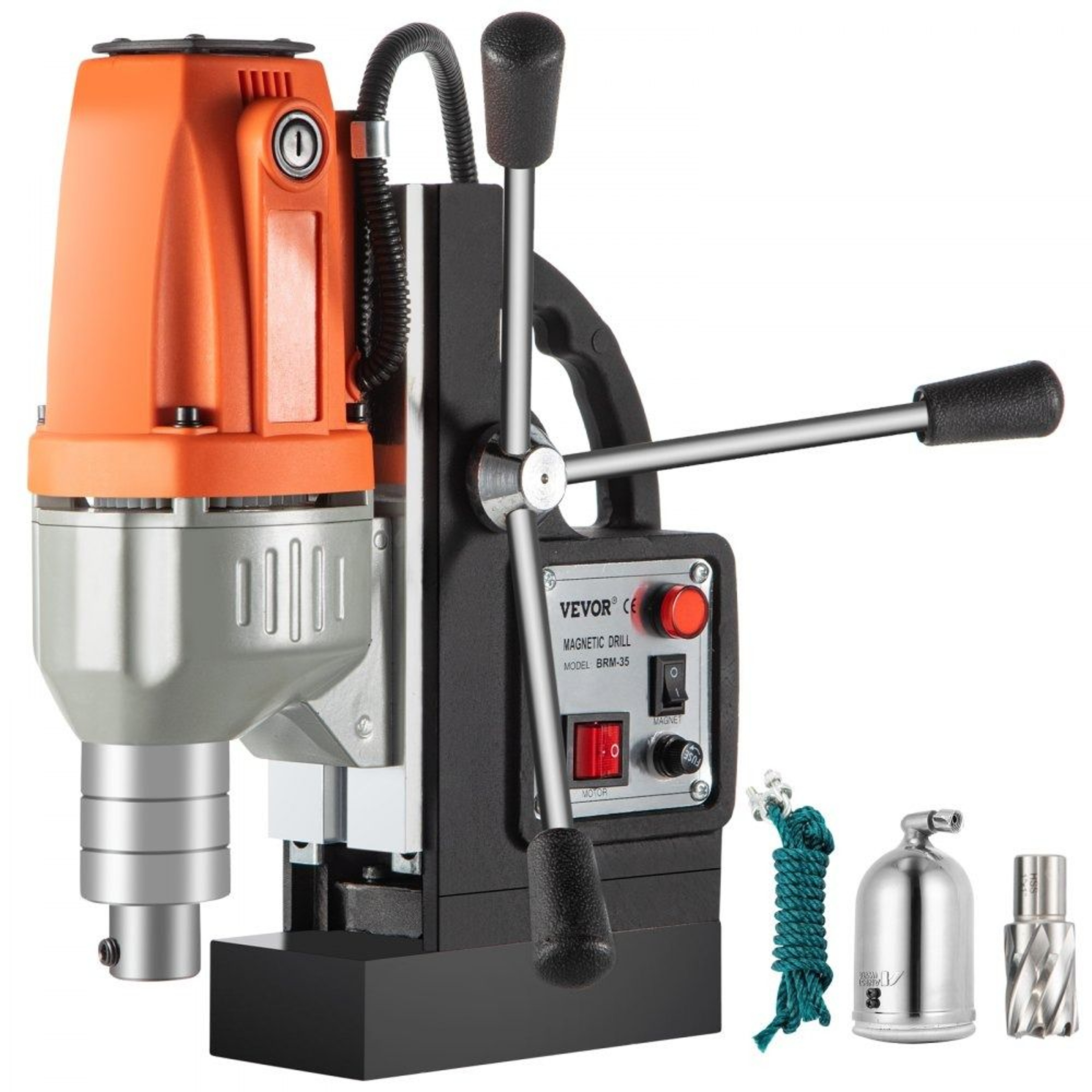 980W Magnetic Drill Press 35mm Core Drilling Machine For Metal Work 0