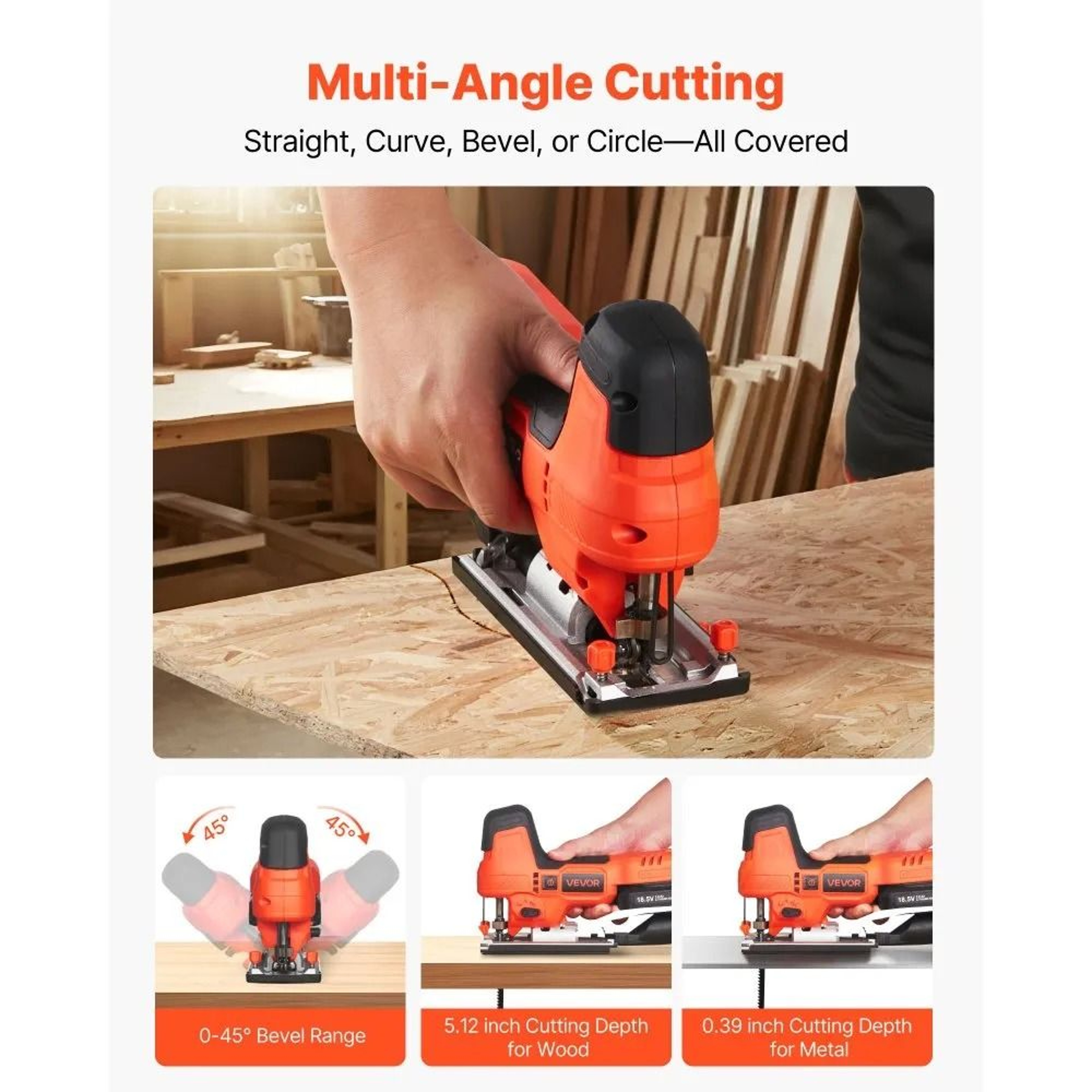 20V Cordless Jigsaw With Brushless Motor And Variable Speed 6