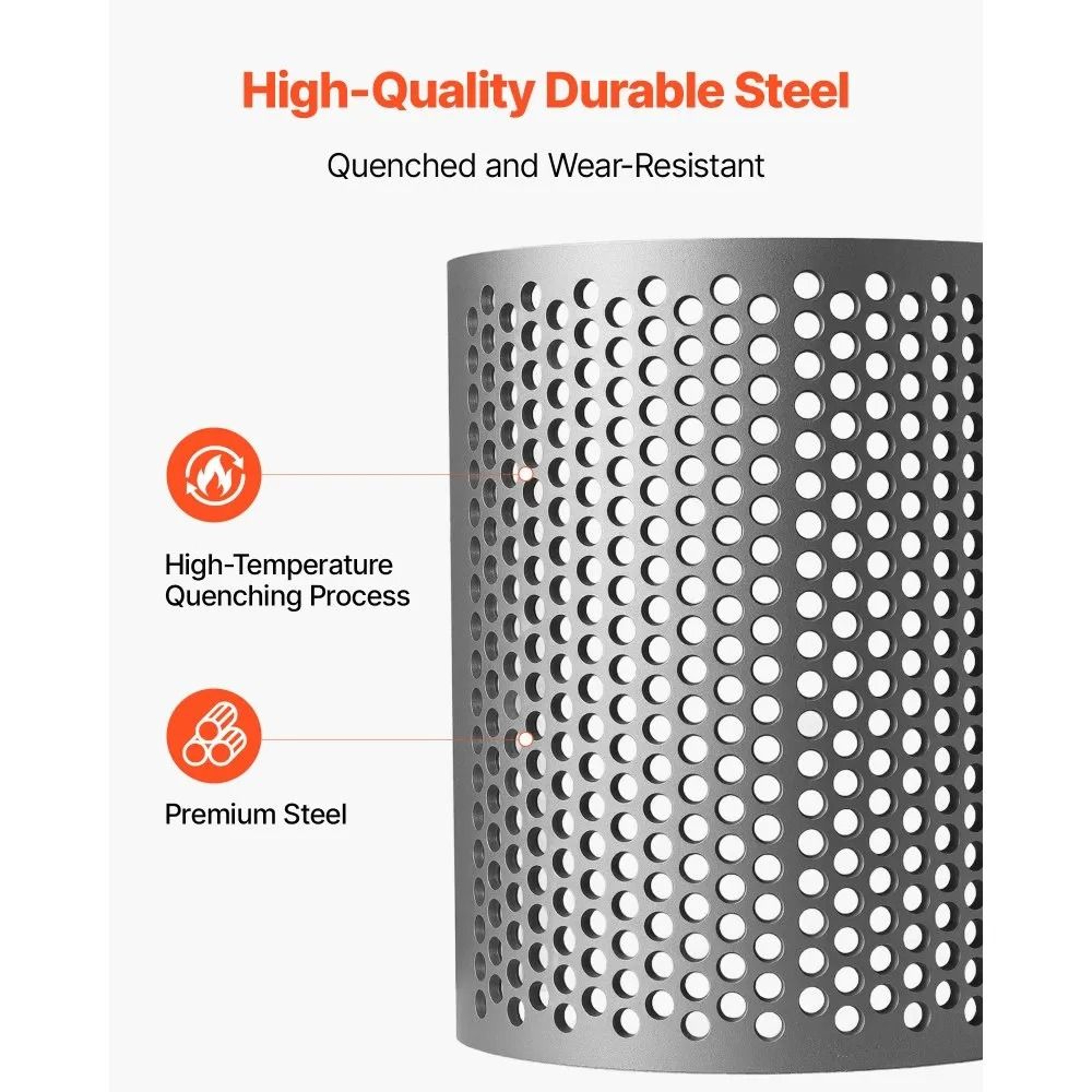 Plastic Shredder Screen Mesh 10mm Steel Replacement Filter For Model 300 Grinder 1