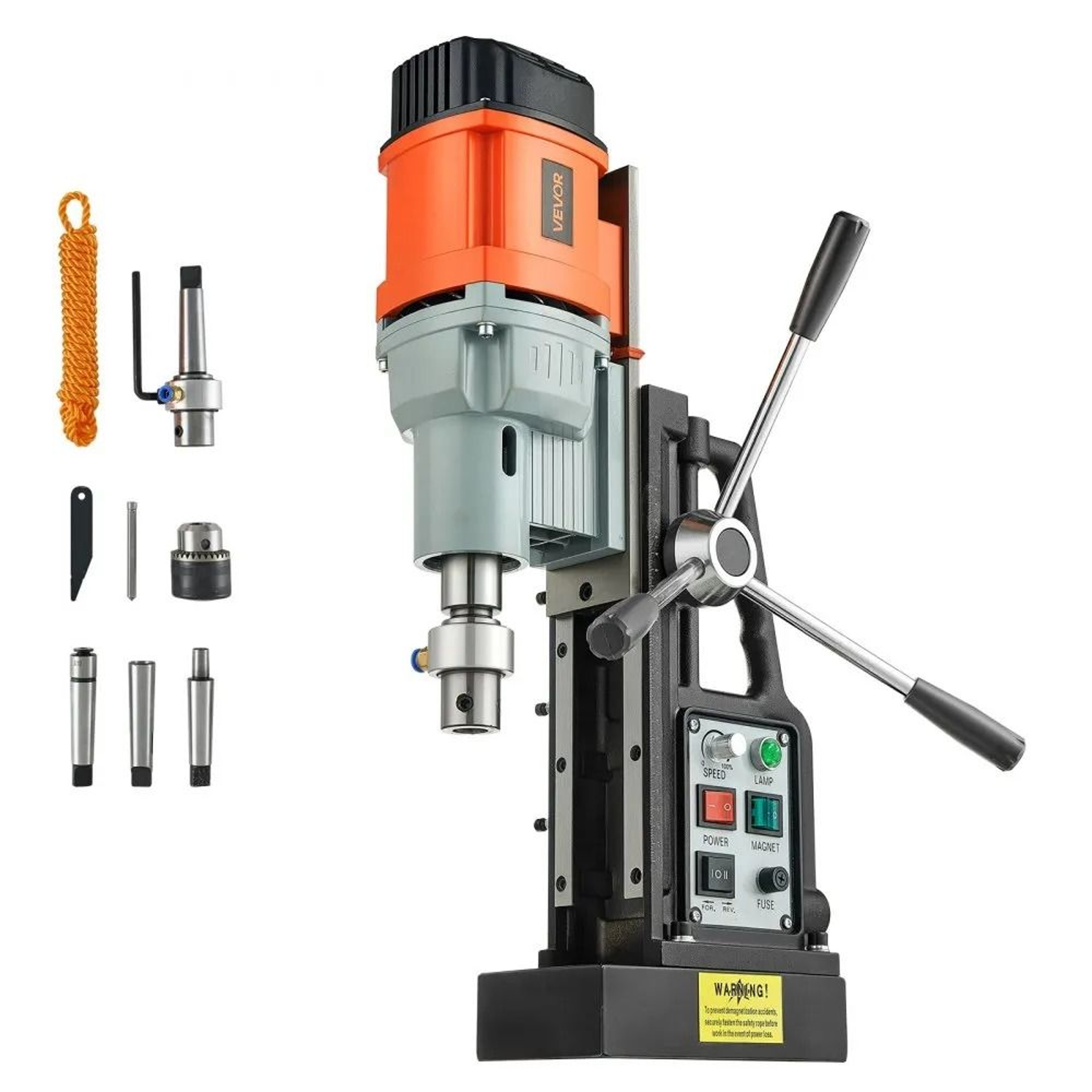 Magnetic Drill Press 1550W Heavy Duty Mag Drill With 600 RPM Speed Control 0