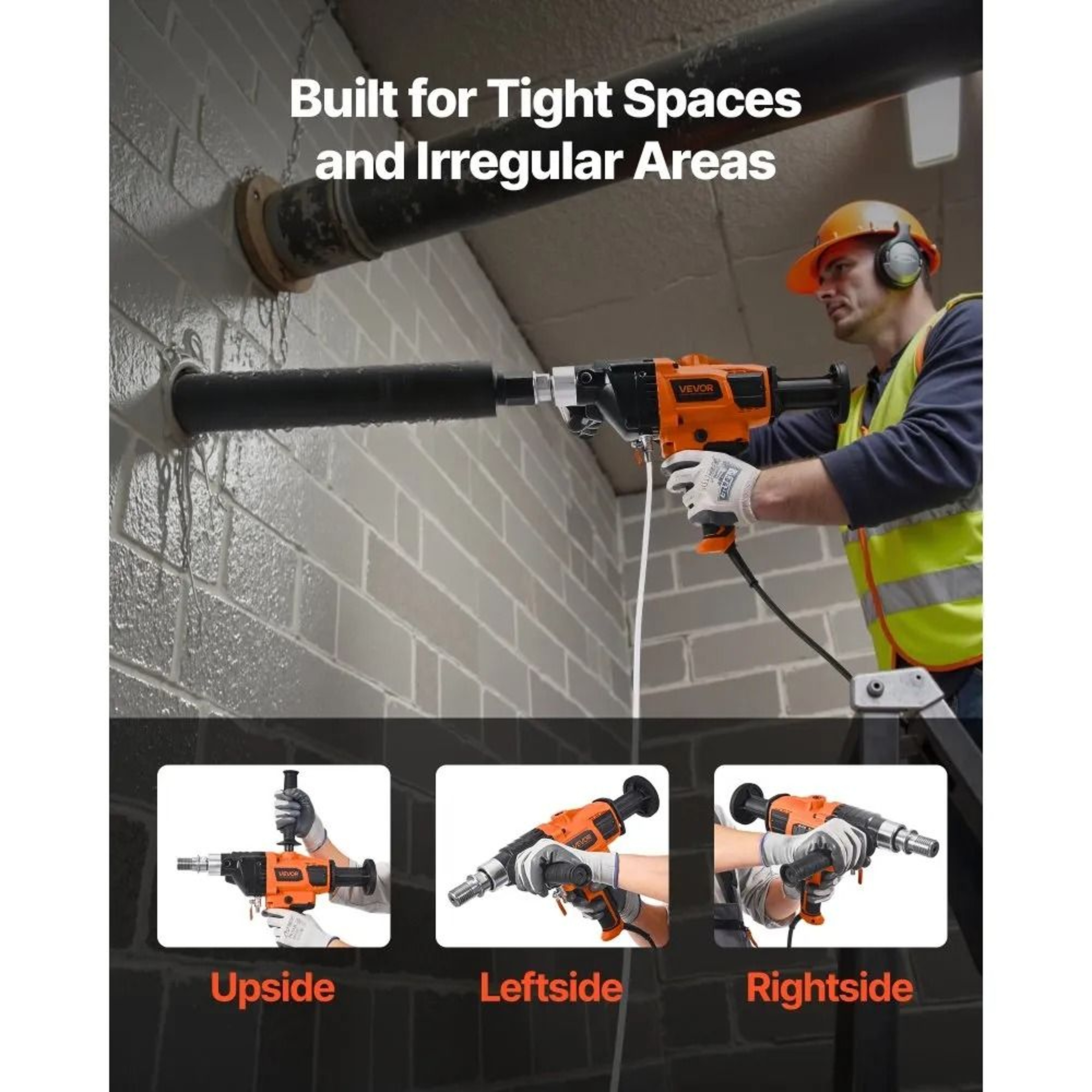 2000W Diamond Core Drill Machine For Concrete Wet Dry Drilling 3