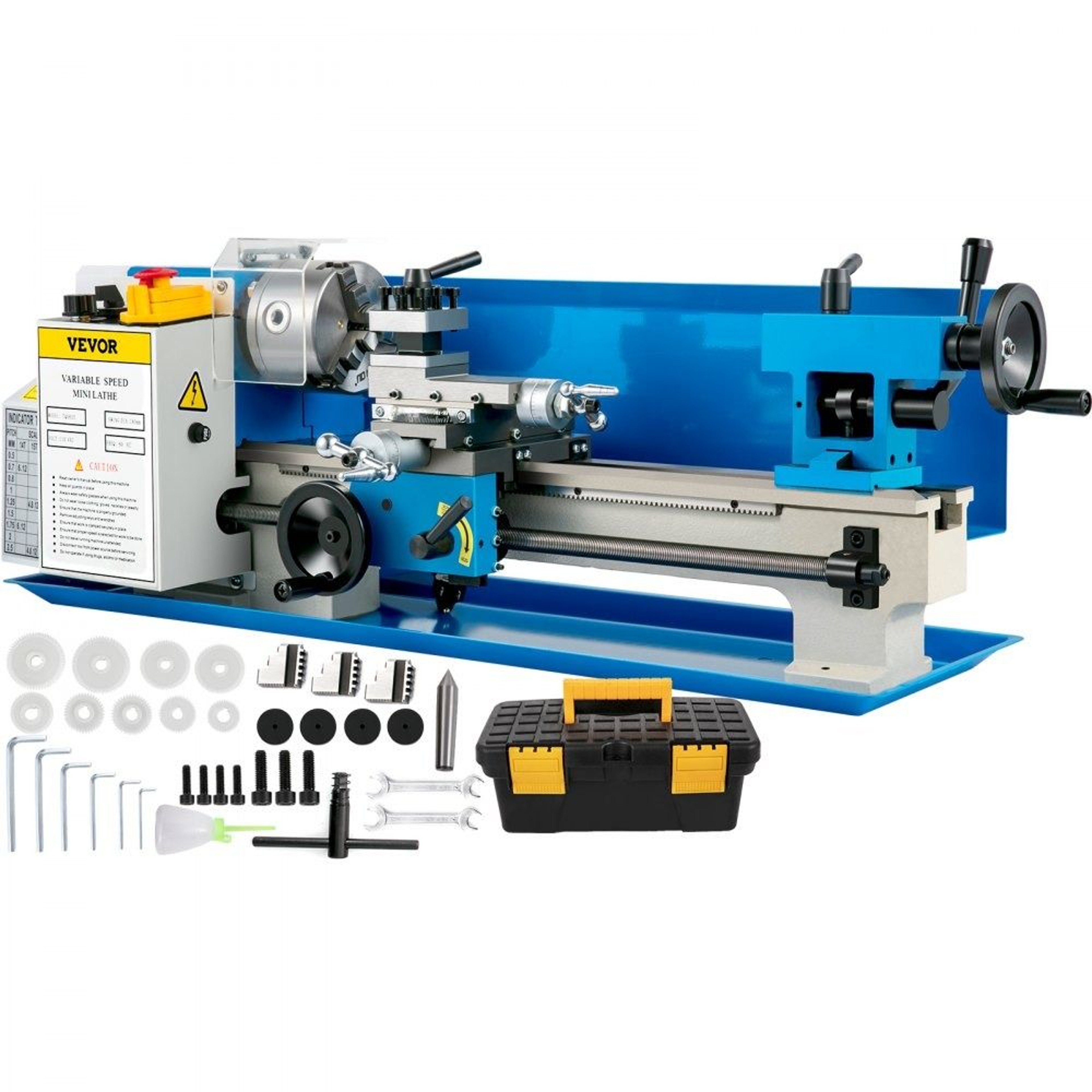 7x14 Mini Metal Lathe 550W Variable Speed Benchtop Metal Turning Machine 0