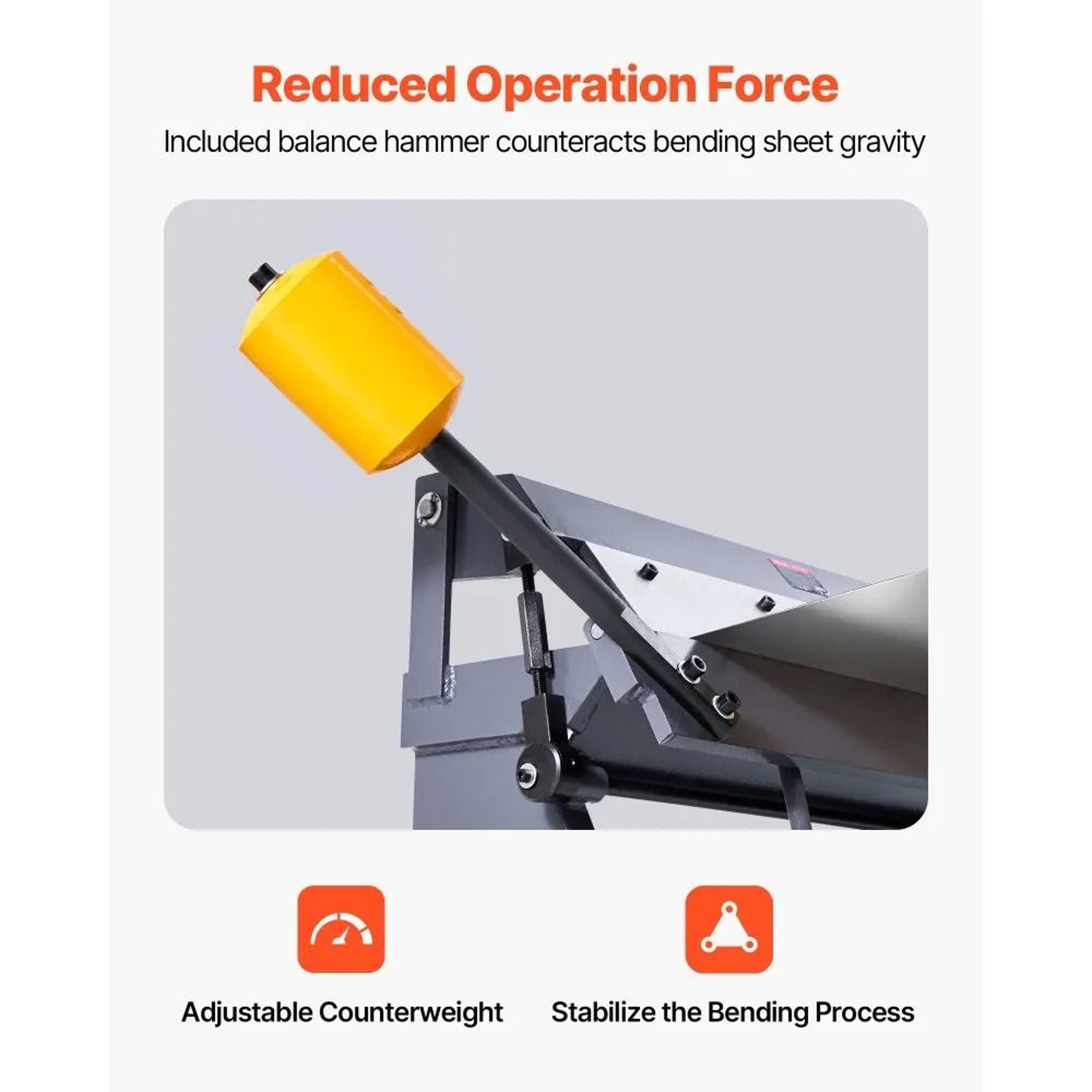 24 Inch Sheet Metal Brake Bender For Precision Metal Folding 4