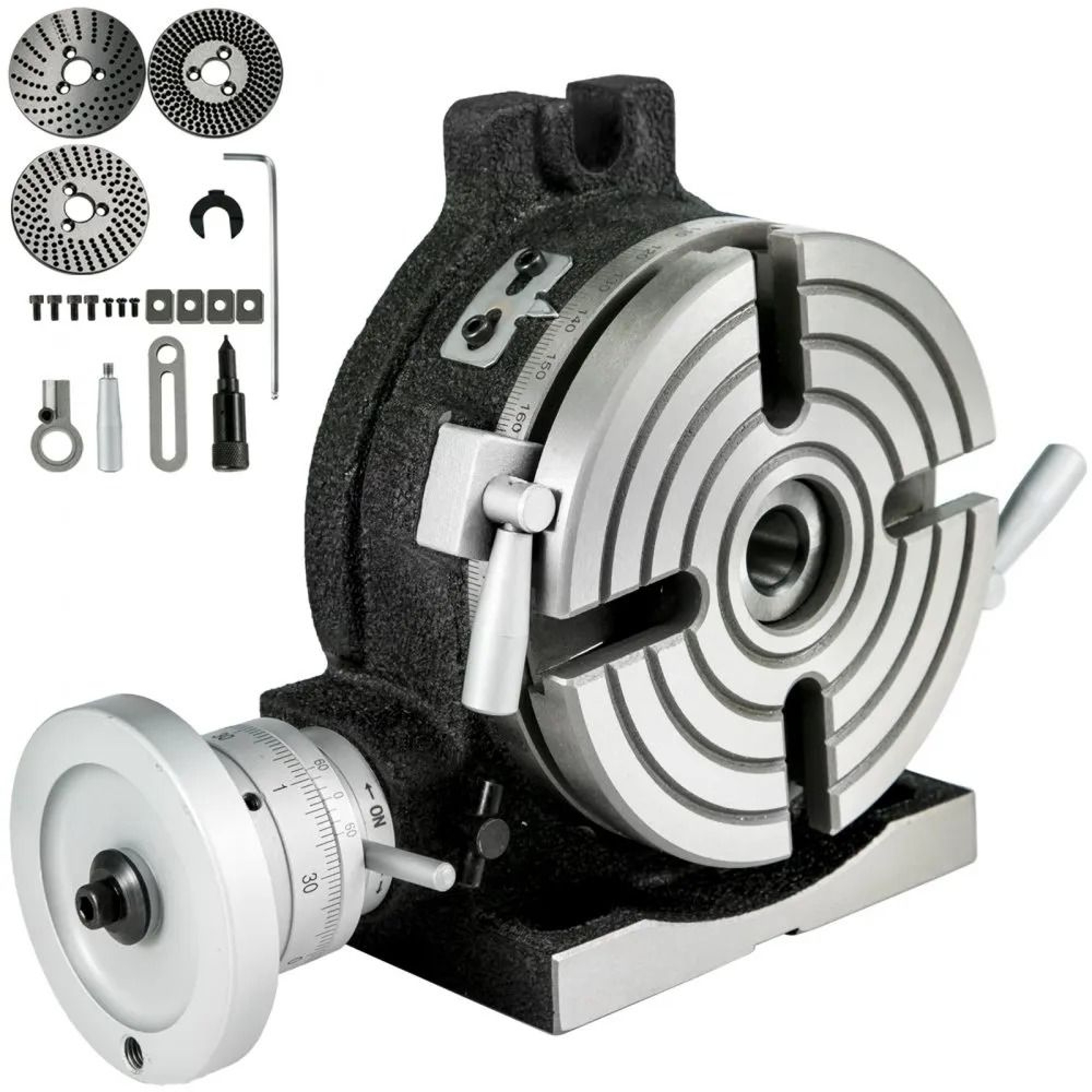 6 Inch Rotary Table For Milling Machine Horizontal Vertical Precision Dividing Table 8