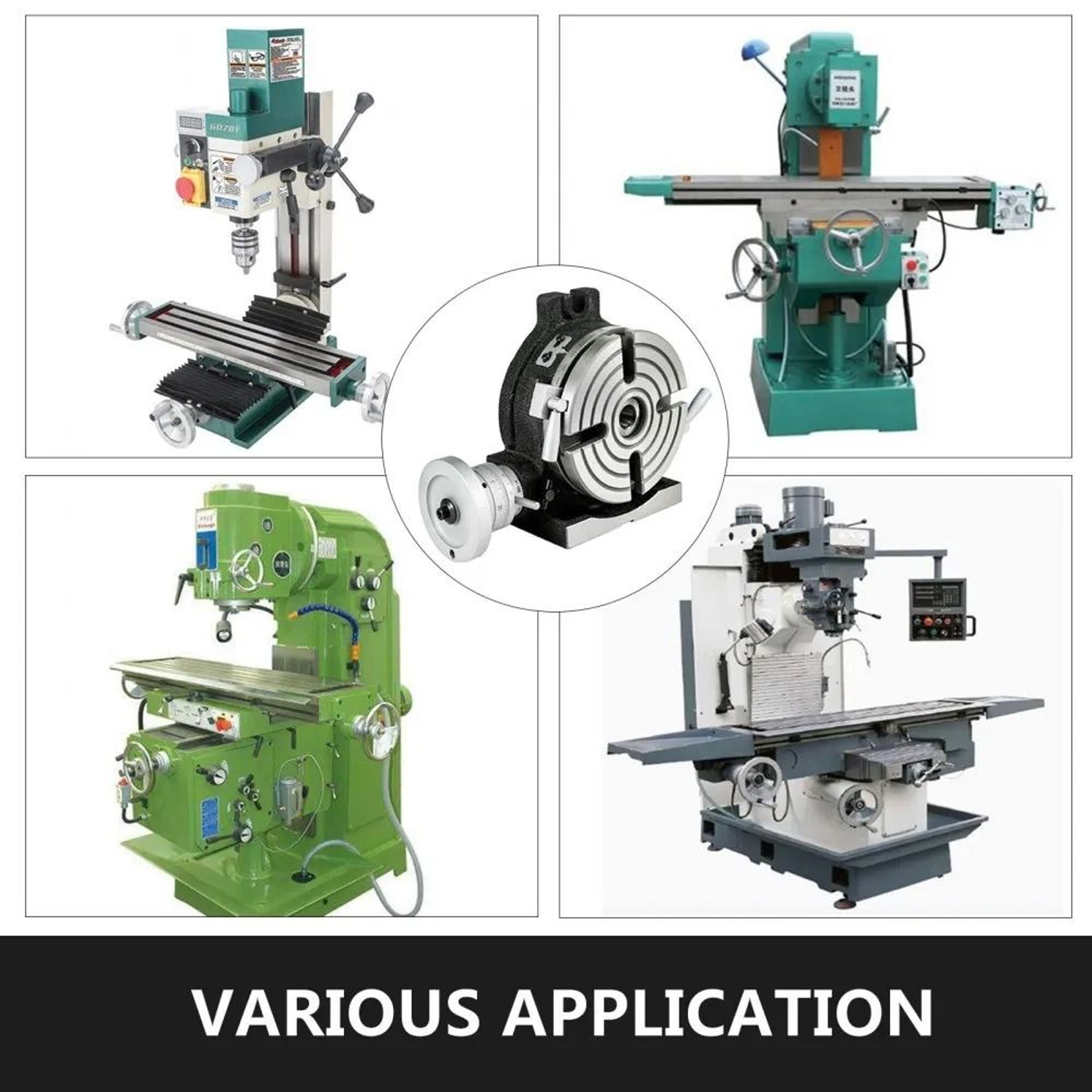 6 Inch Rotary Table For Milling Machine Horizontal Vertical Precision Dividing Table 3